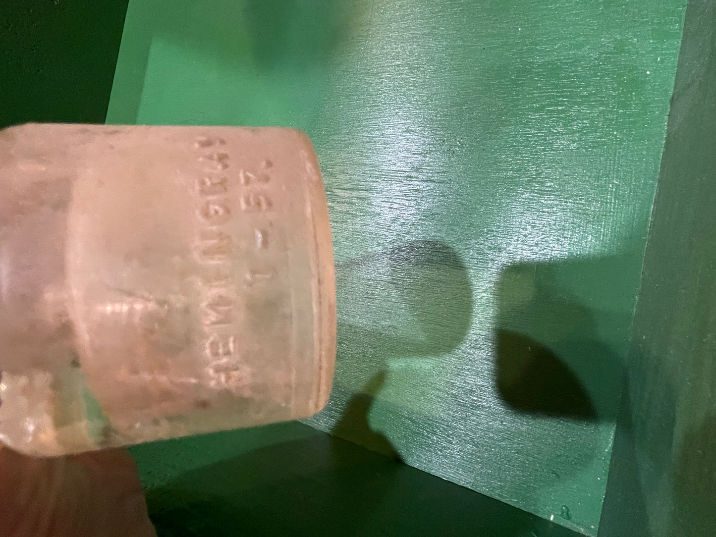 Vintage 1938  Hemingway Clear Glass Insulator