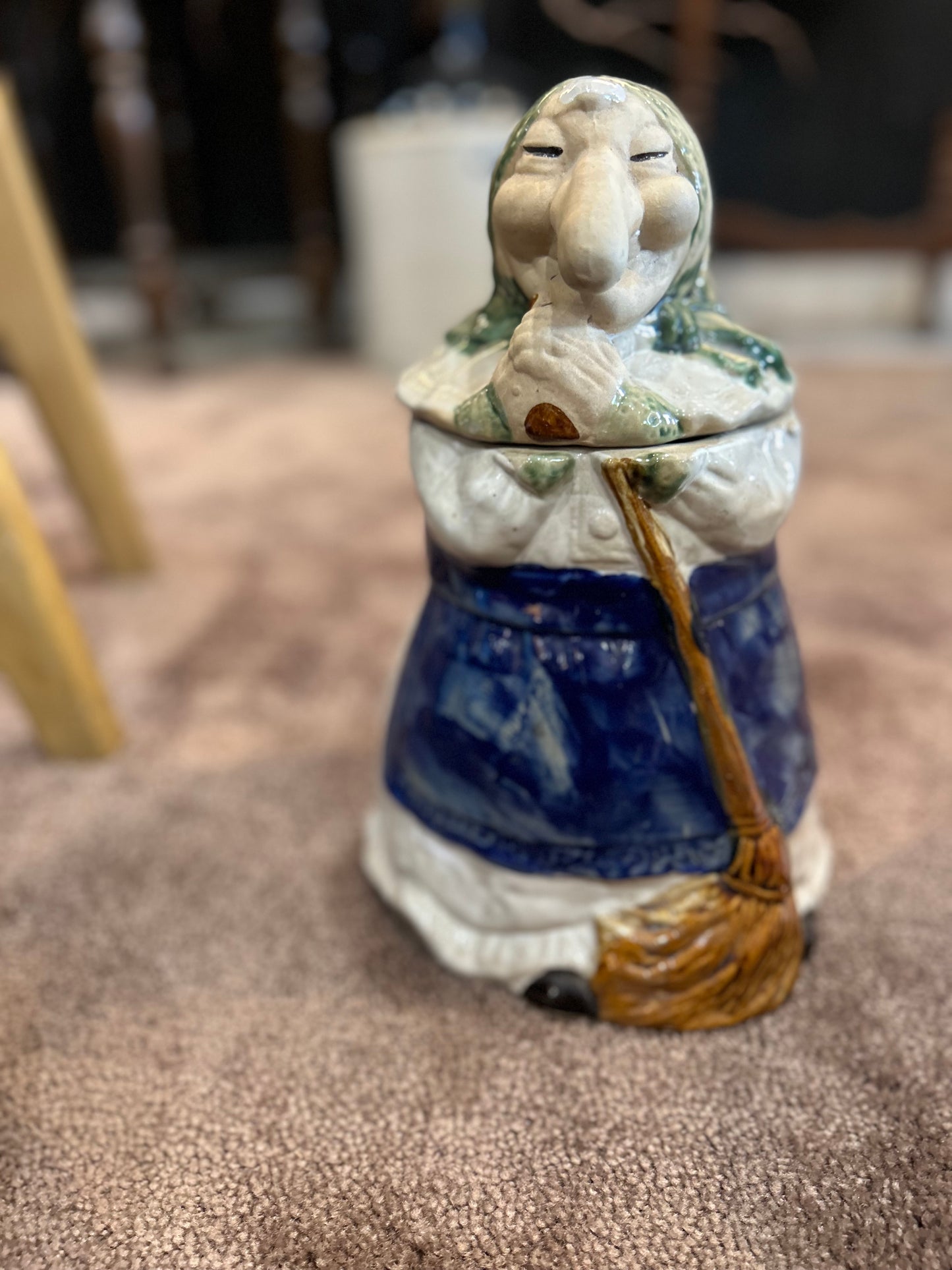 RJ Drinkwater- Scandinavian Cookie Jar- Witch Baba Yaga
