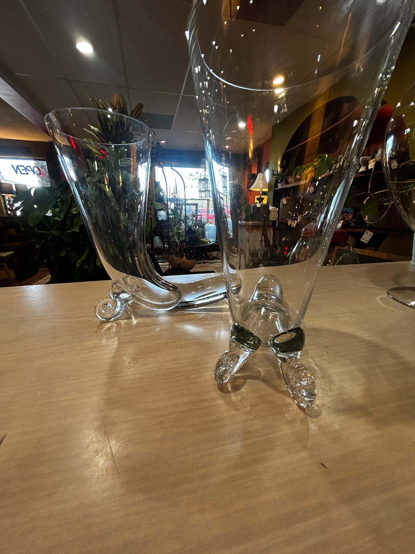 Svend Jensen- Krosno Cornucopia Vases- Set of 2