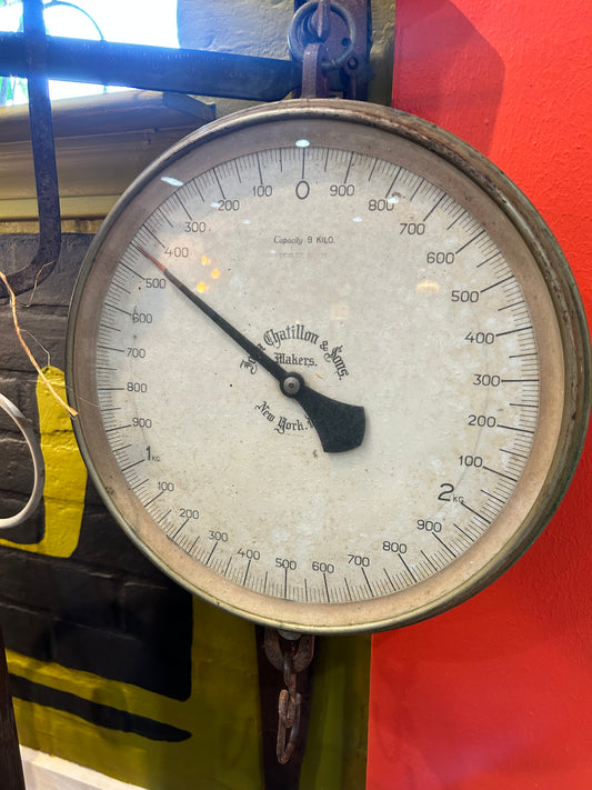 John Chatillon & Sons 9 Kilo Capacity Industrial Hanging Scale