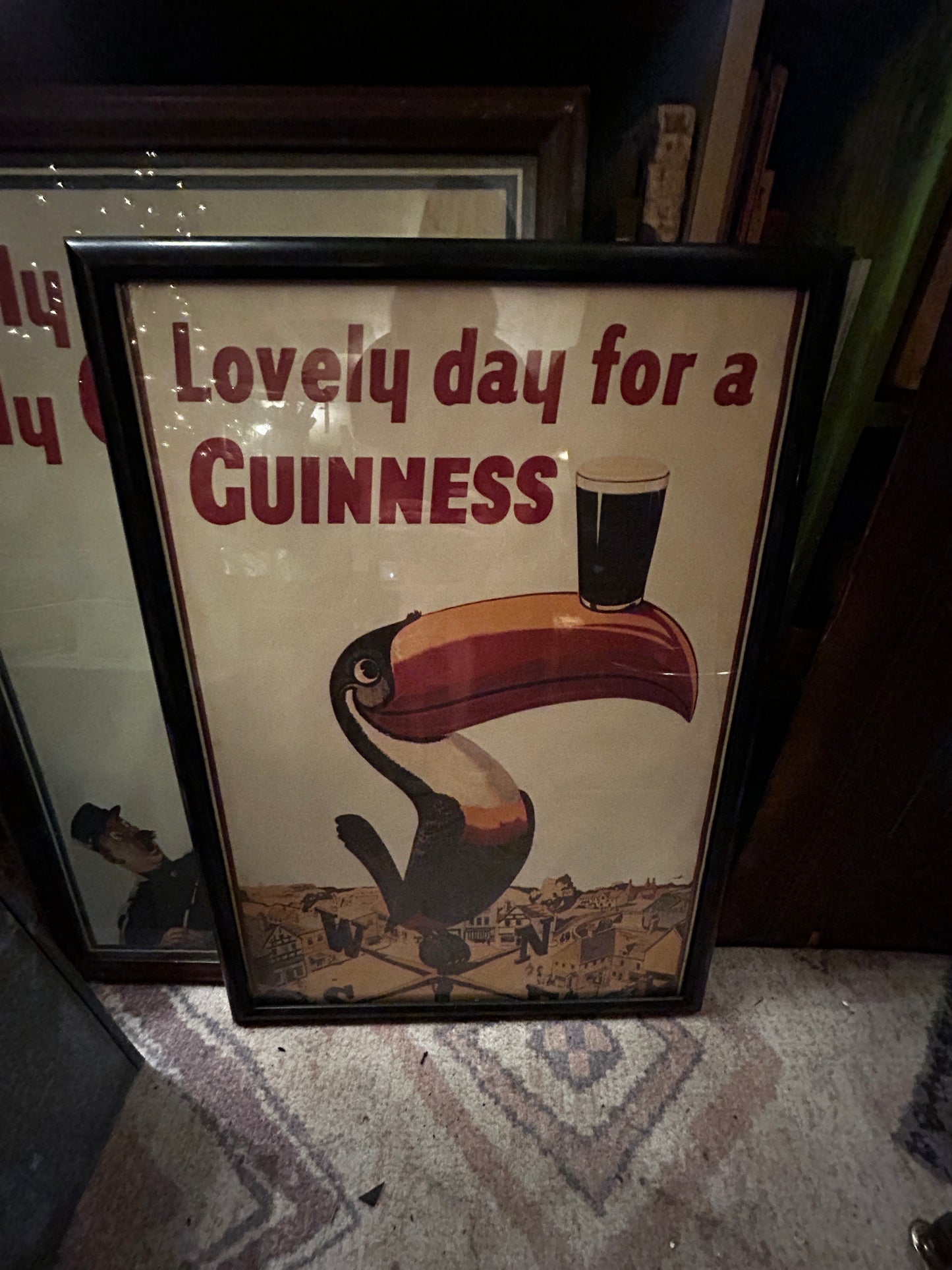 Framed Guinness Adds