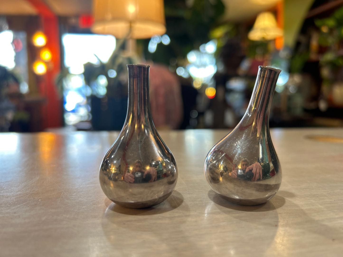 Dansk “Silver Onion” Silver Plated Candle Holders- Set of 2