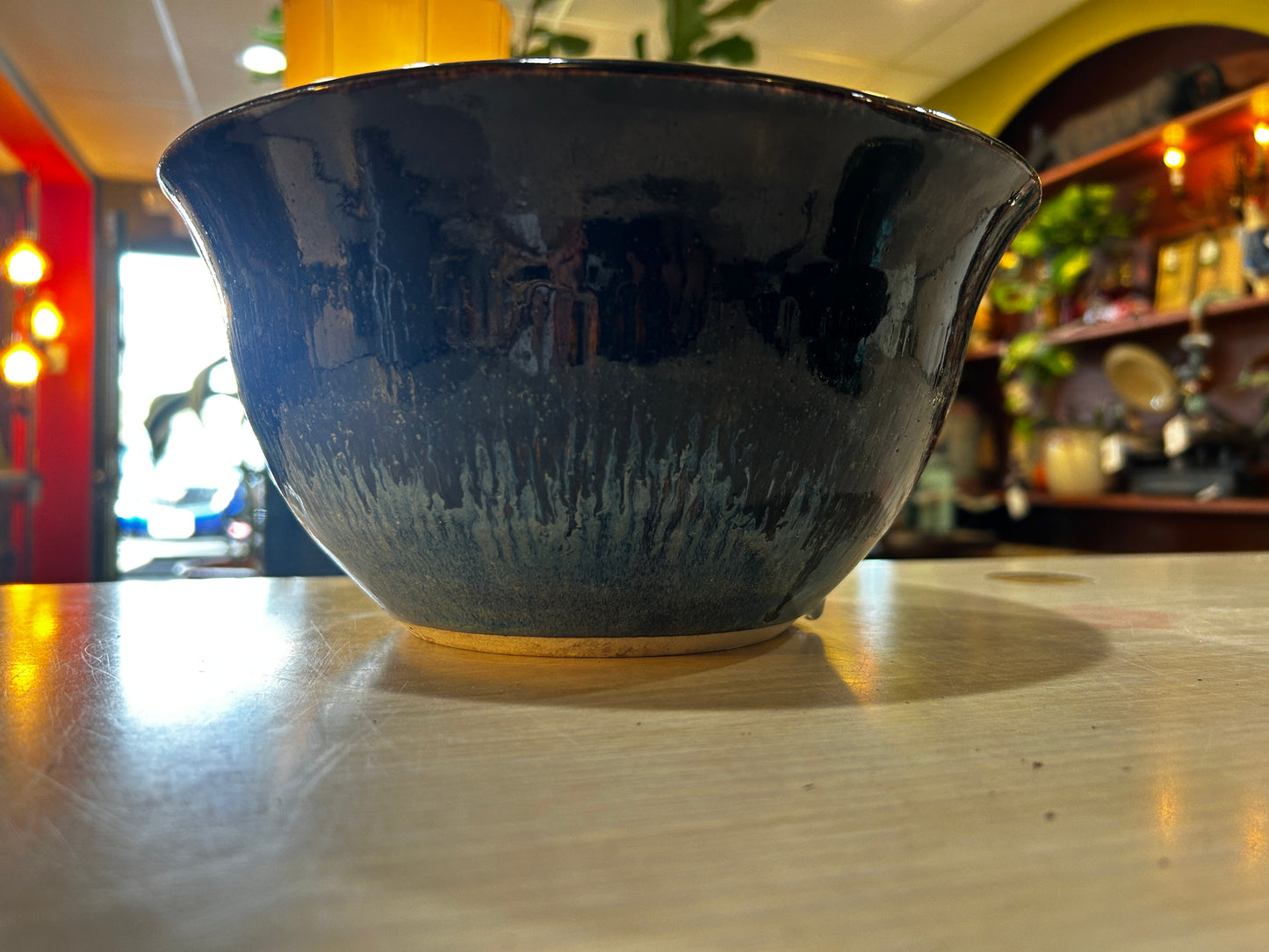Mid Cent. Drip Glaze Ceramic Bowl
