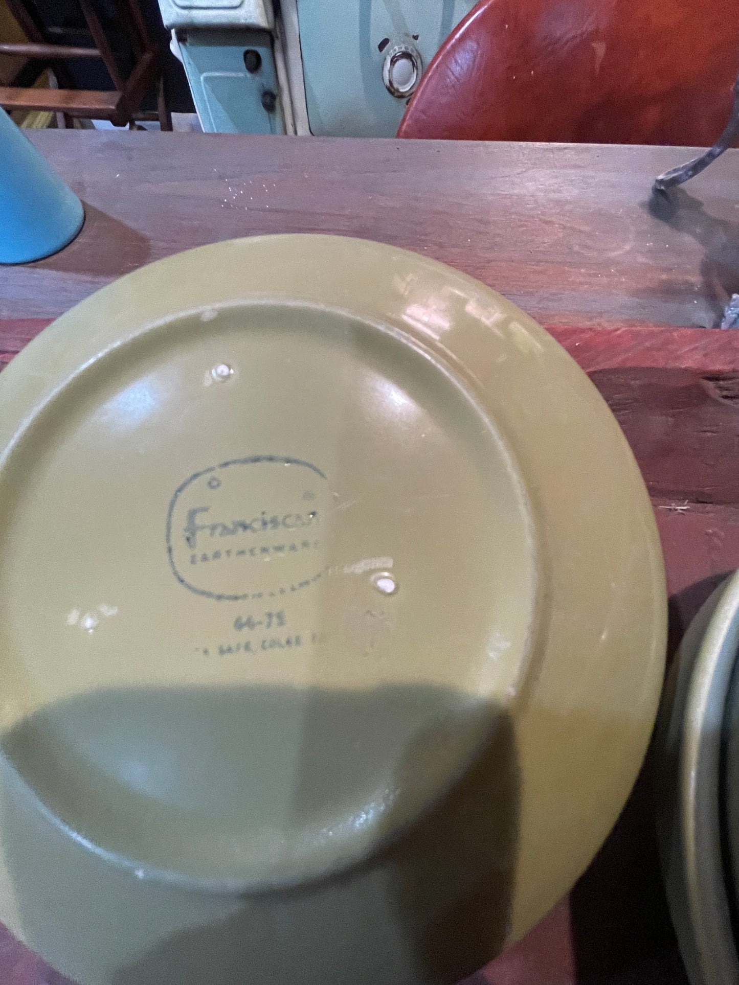 Vintage Franciscan Earthenware Pasta Bowls and Serving Bowl- Set of 4