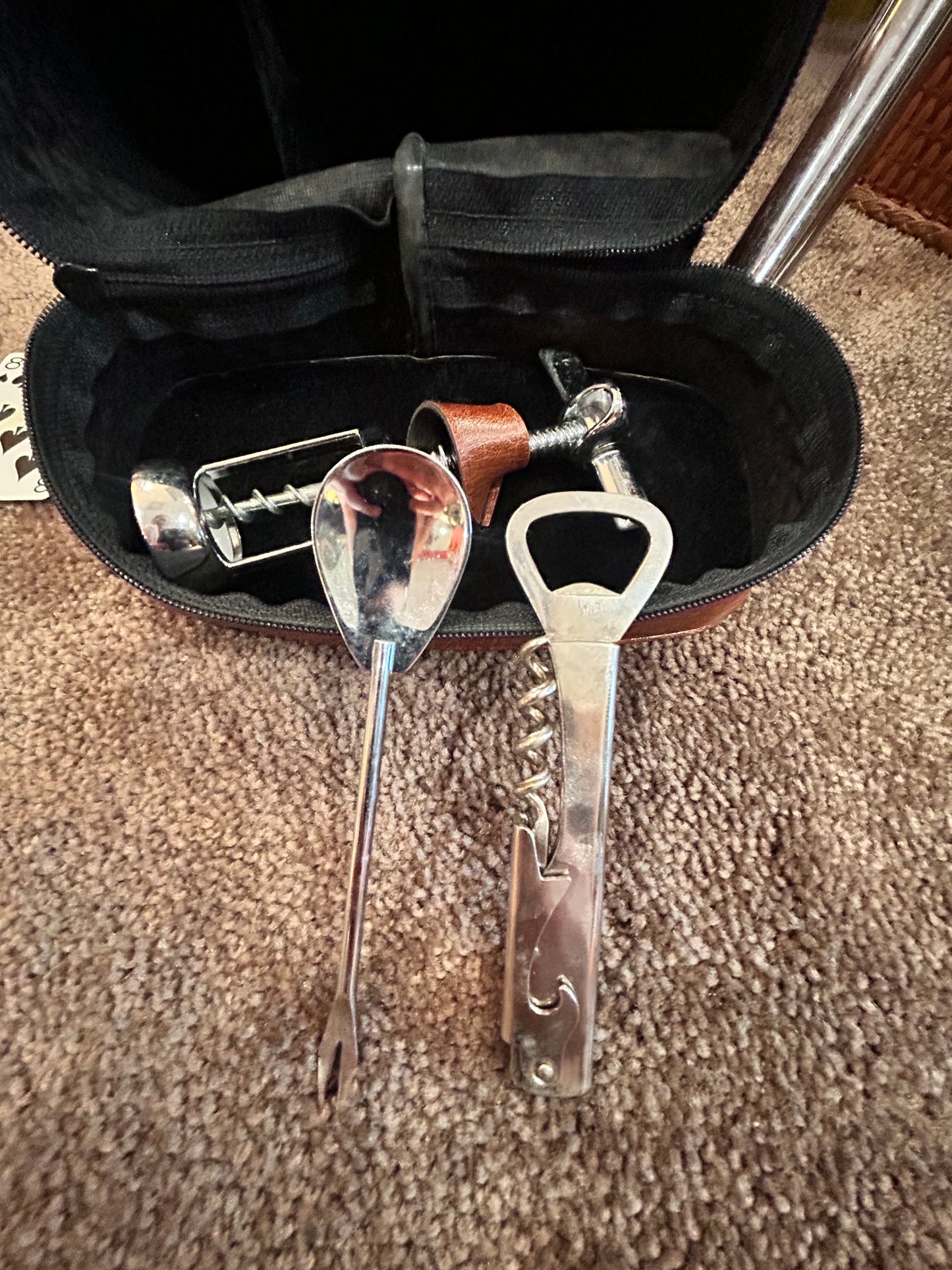 Travel/Picnic Bartender Kit- Case and Accessories