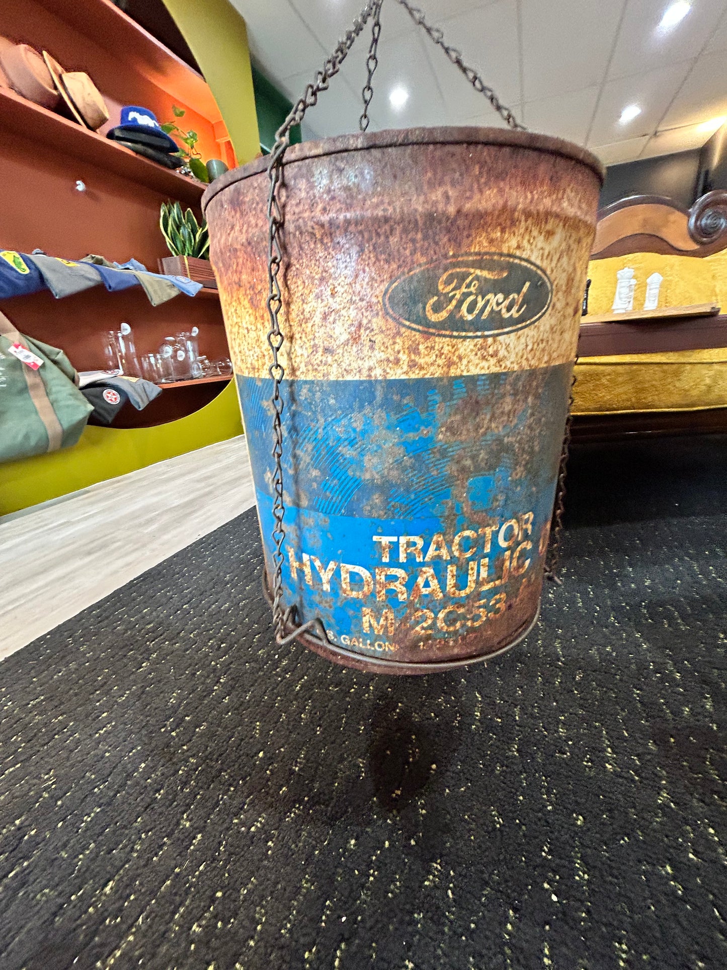 Vintage Ford Tractor Hydraulic Oil Can- 5 Gallon Planter5
