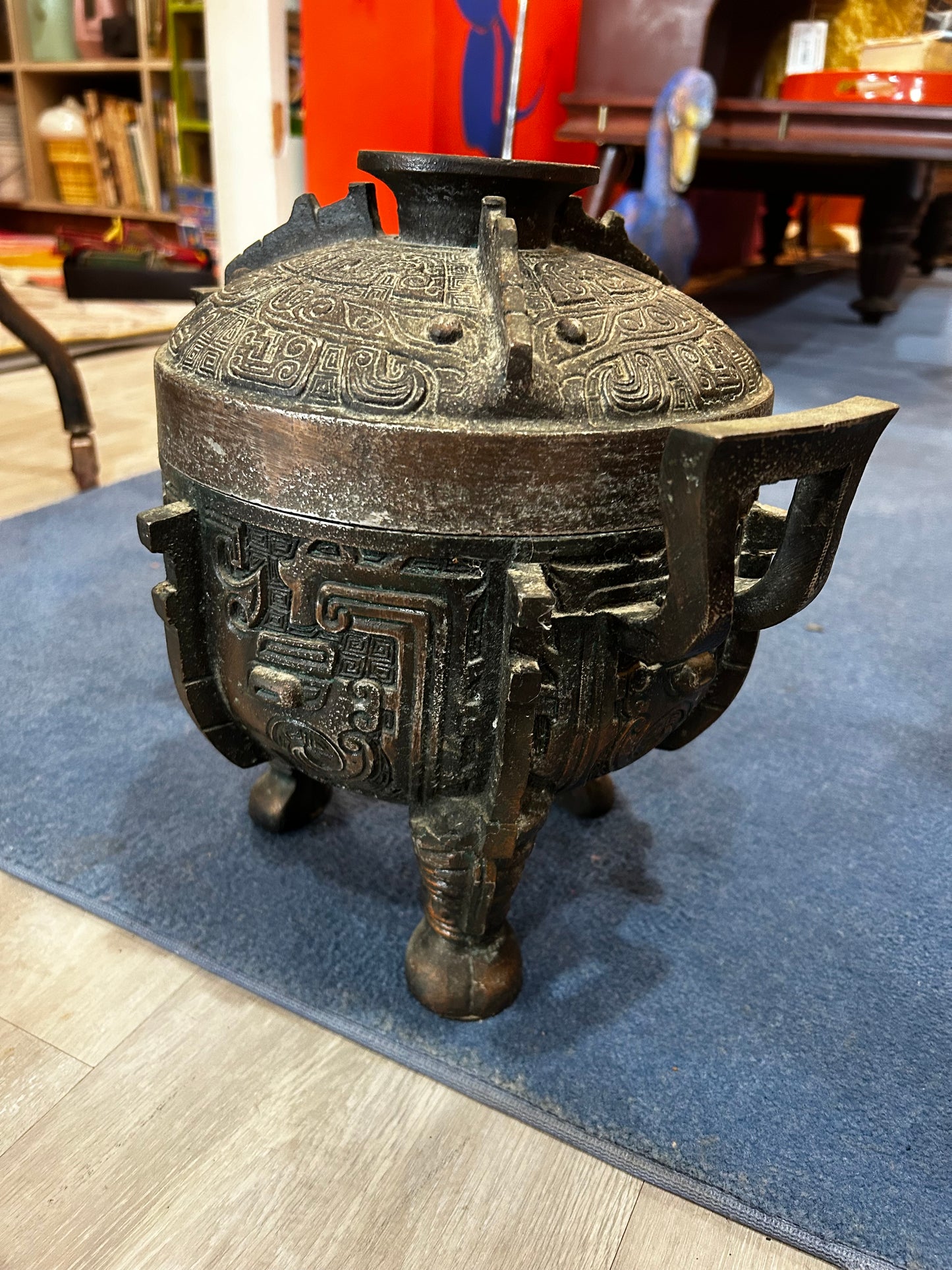 20th Century James Mont-Style Ice Bucket- Bronze