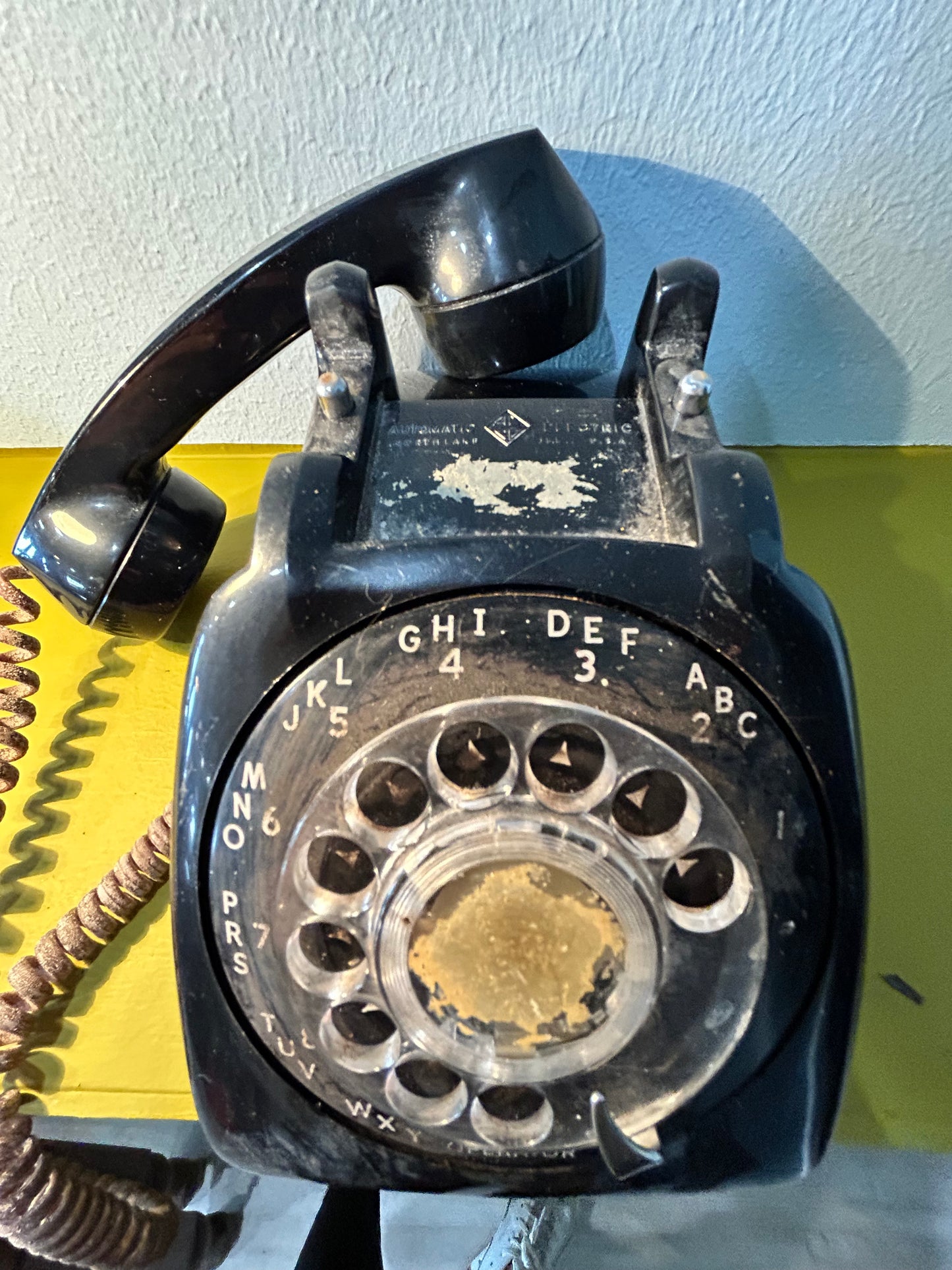 Vintage Rotary Dial Telephone- Black