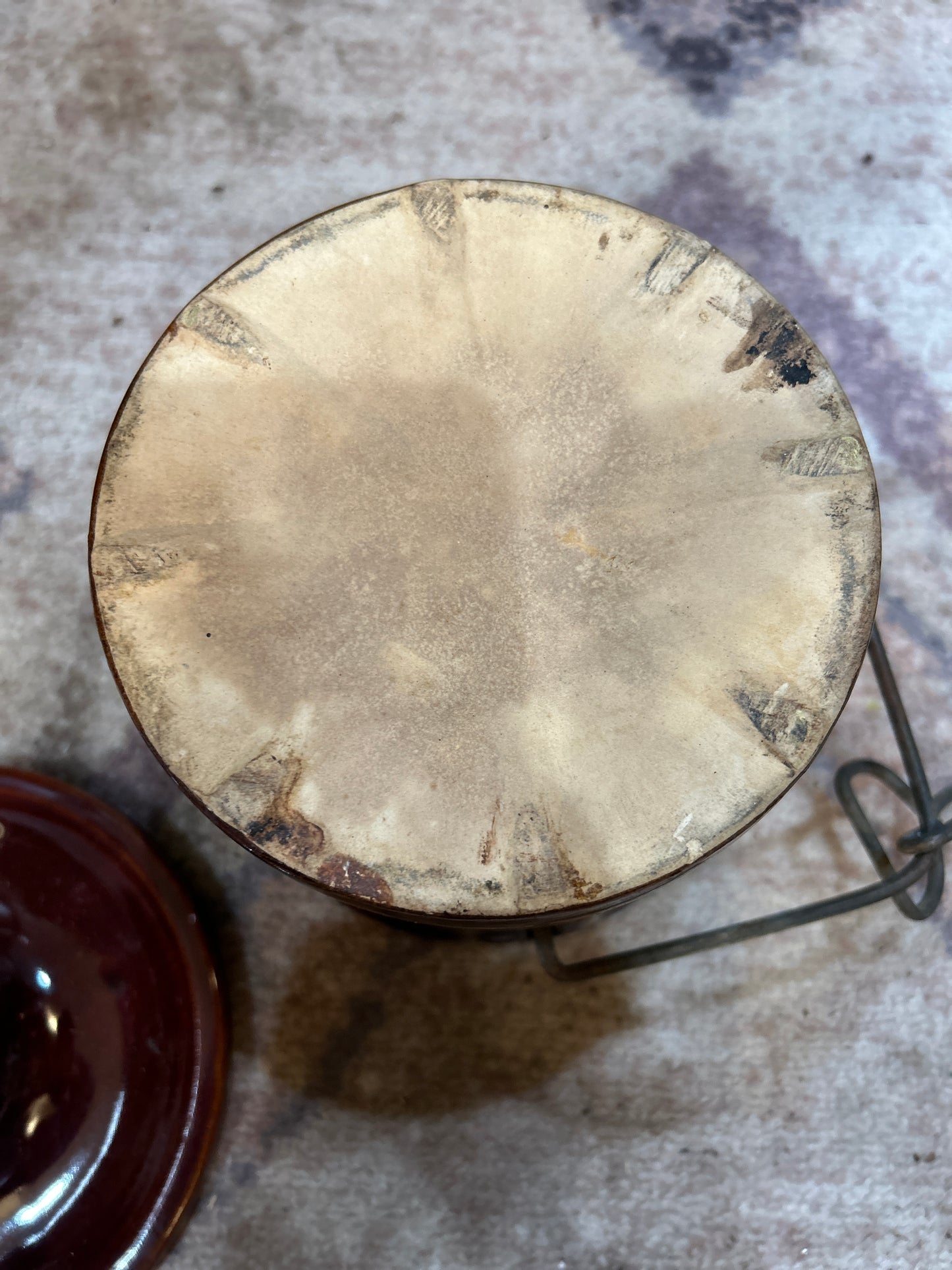 Vintage Lidded Cheese Crock