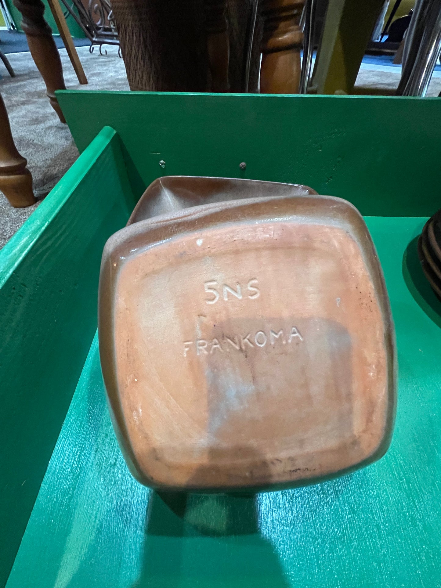 Vintage Frankoma Pottery Plainsmen Brown Dinner Bowls- Set of 4