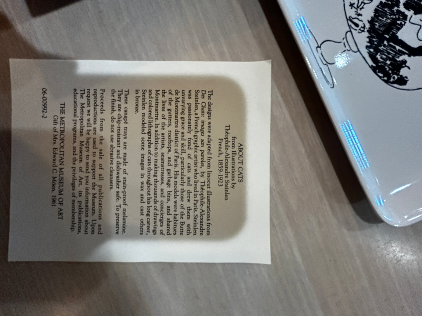 Theophile Steinlen- All About Cats Set of Melamine Snack Trays