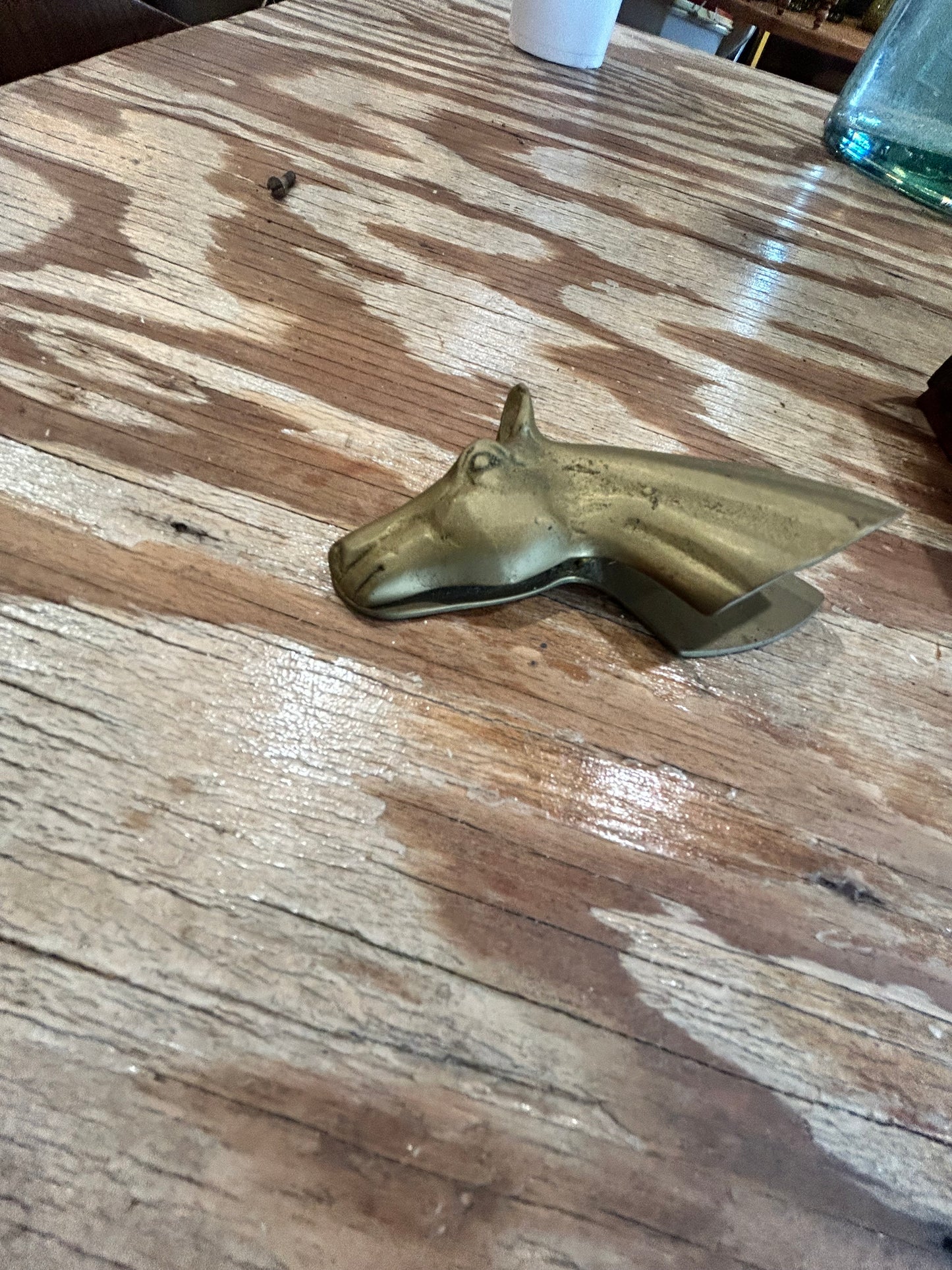 Virginia Metal Crafter Horse Head Holder Pony- Solid Brass Waynesboro Vintage