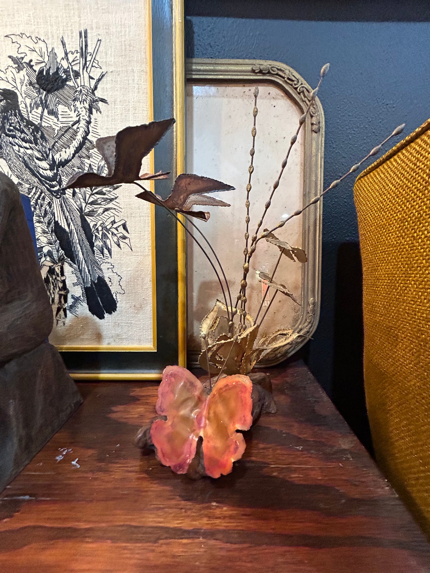 Vintage MCM Brutalist Brass Sculpture