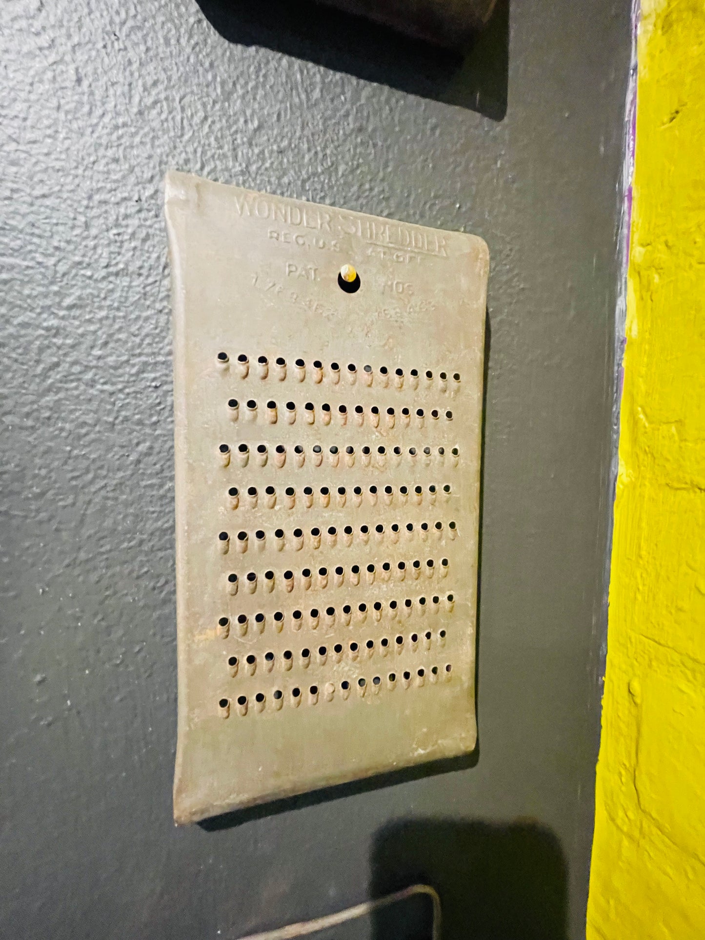 Antique 1930’s Wonder Shredder- Original Use or Towel Holder