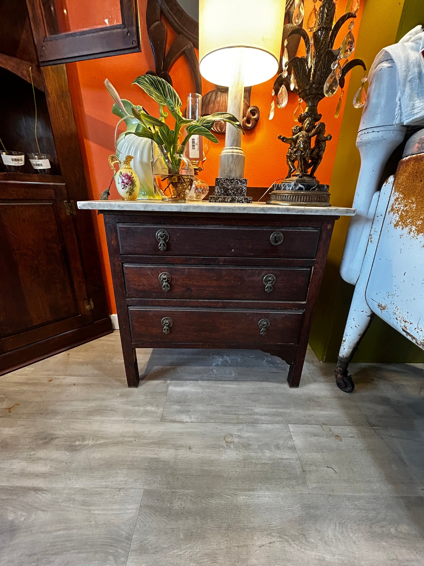 Handmade/Homemade Marble Top Side Table