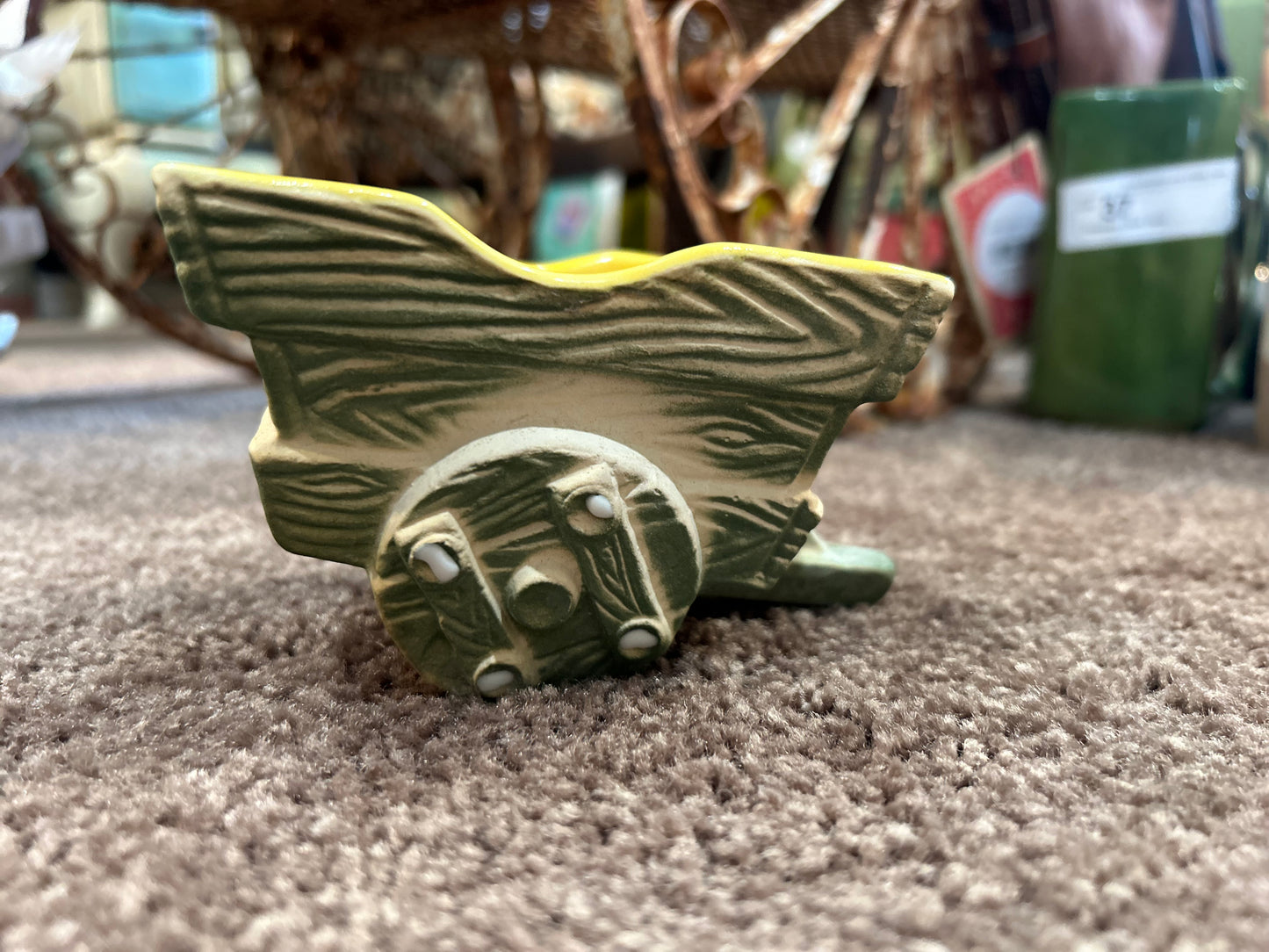 Vintage Shawnee Wagon Planter