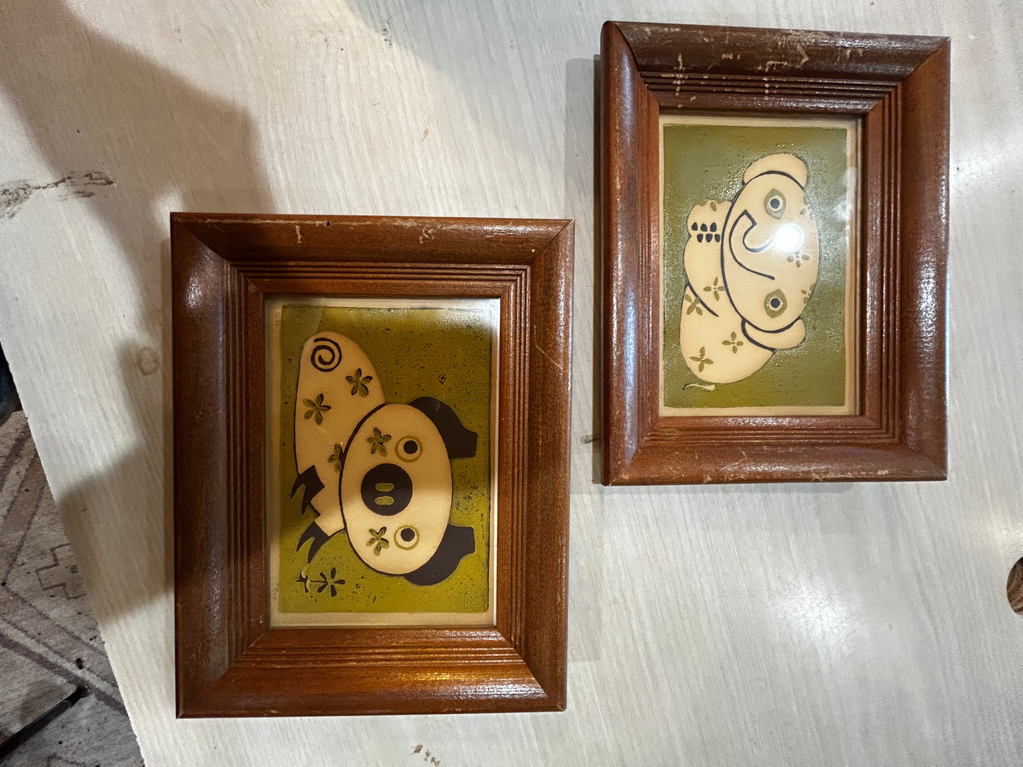 Al Robi Original Artwork- (1922-2007) RARE- Pencil Signed-Set of 2-Pig ...