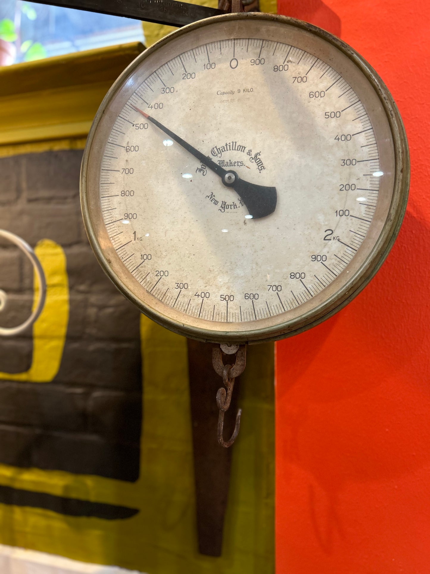 John Chatillon & Sons 9 Kilo Capacity Industrial Hanging Scale