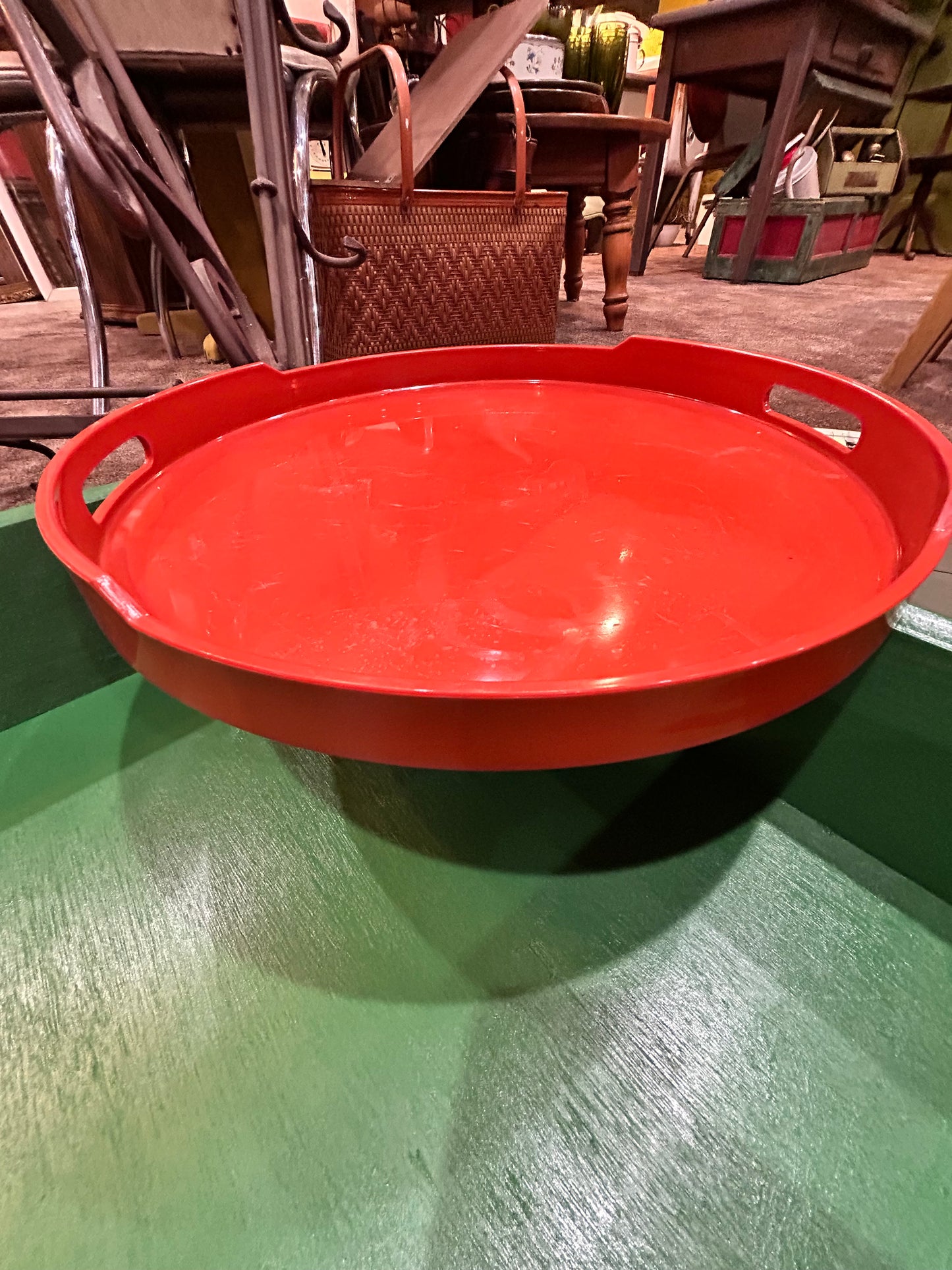 Vintage MCM Ingrid ltd., Chicago Orange Tray