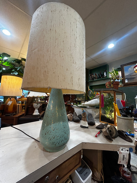 MCM Teal and Gold Guild Lamp