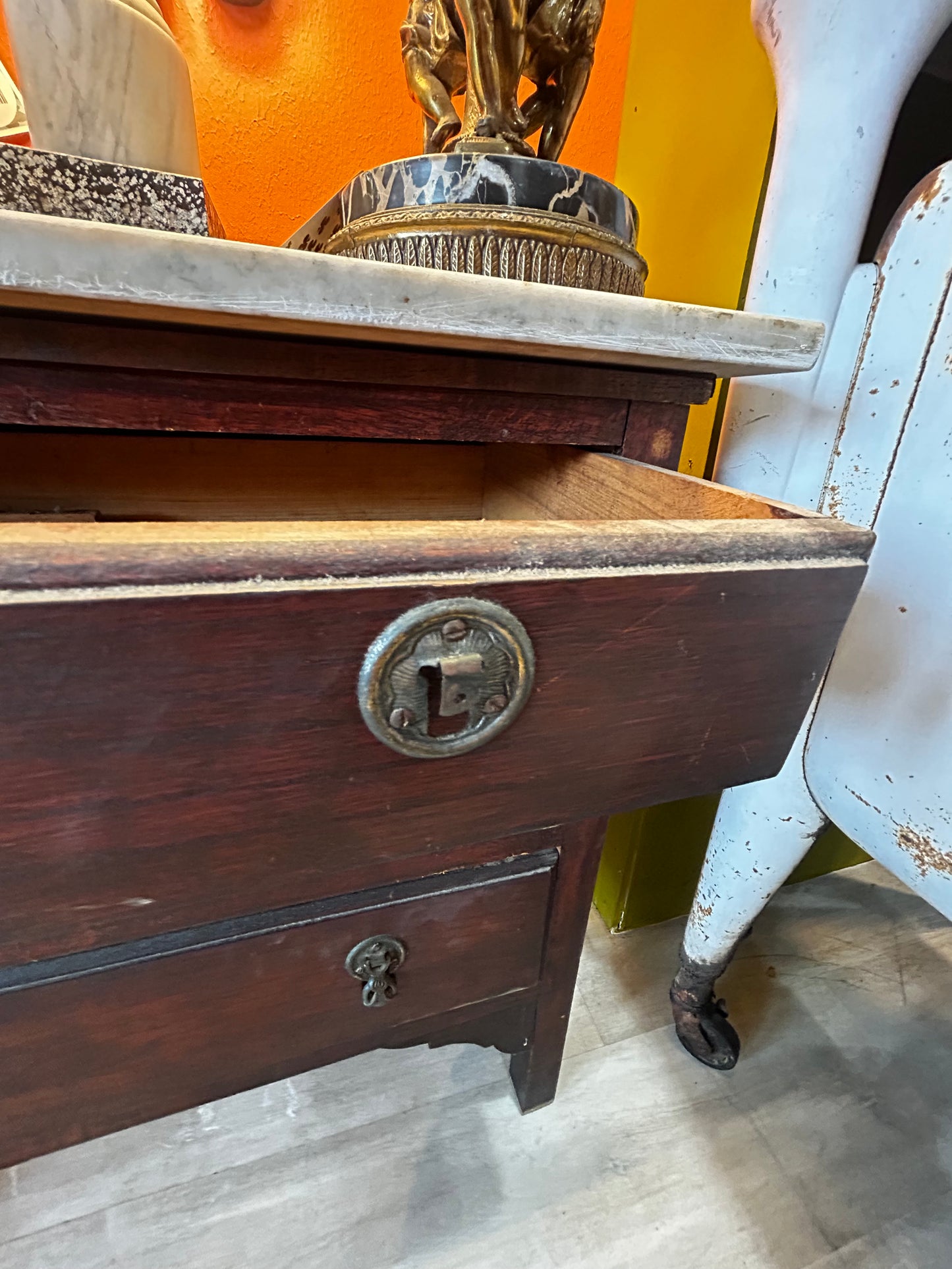 Handmade/Homemade Marble Top Side Table