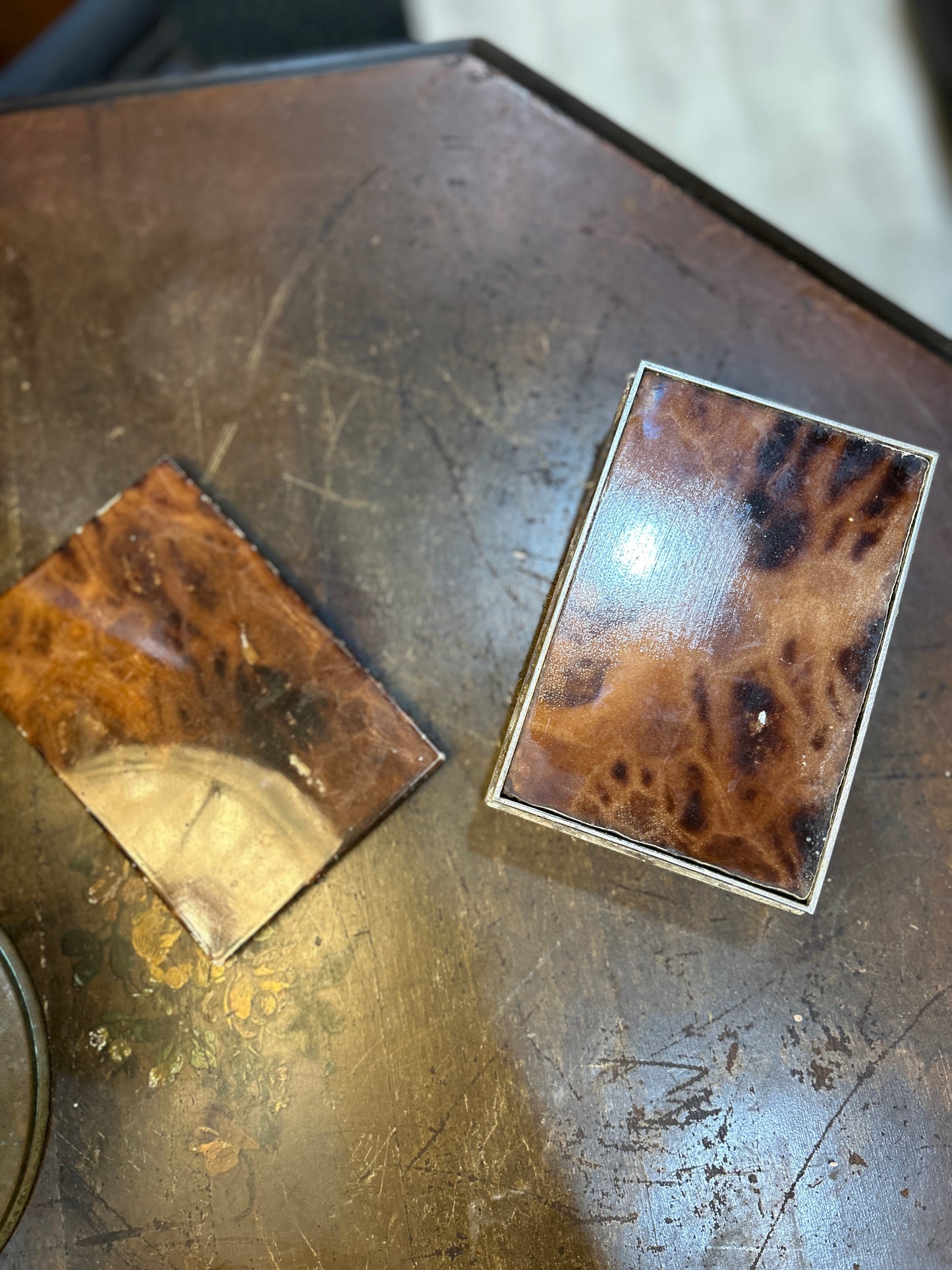 Vintage Italian Alabaster Jewelry Box- Well Loved but Rare