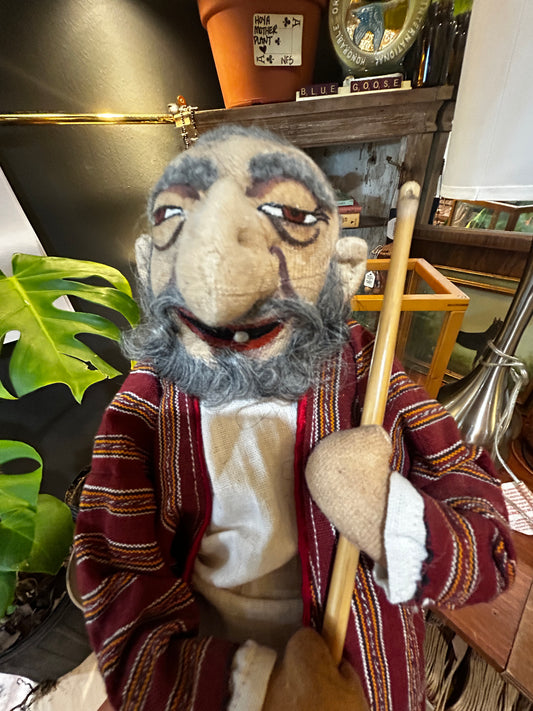 Handmade Literal Wandering Jewish Shepherd and Sheep