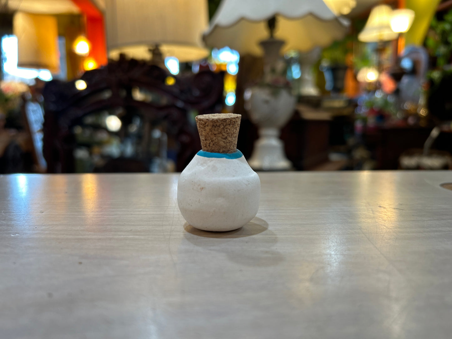 Native American Miniature Urn. Ashes or Dirt Inside