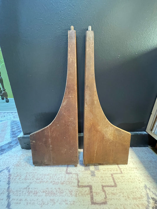 Project Pieces- MCM Wood Table Legs- Set of 2