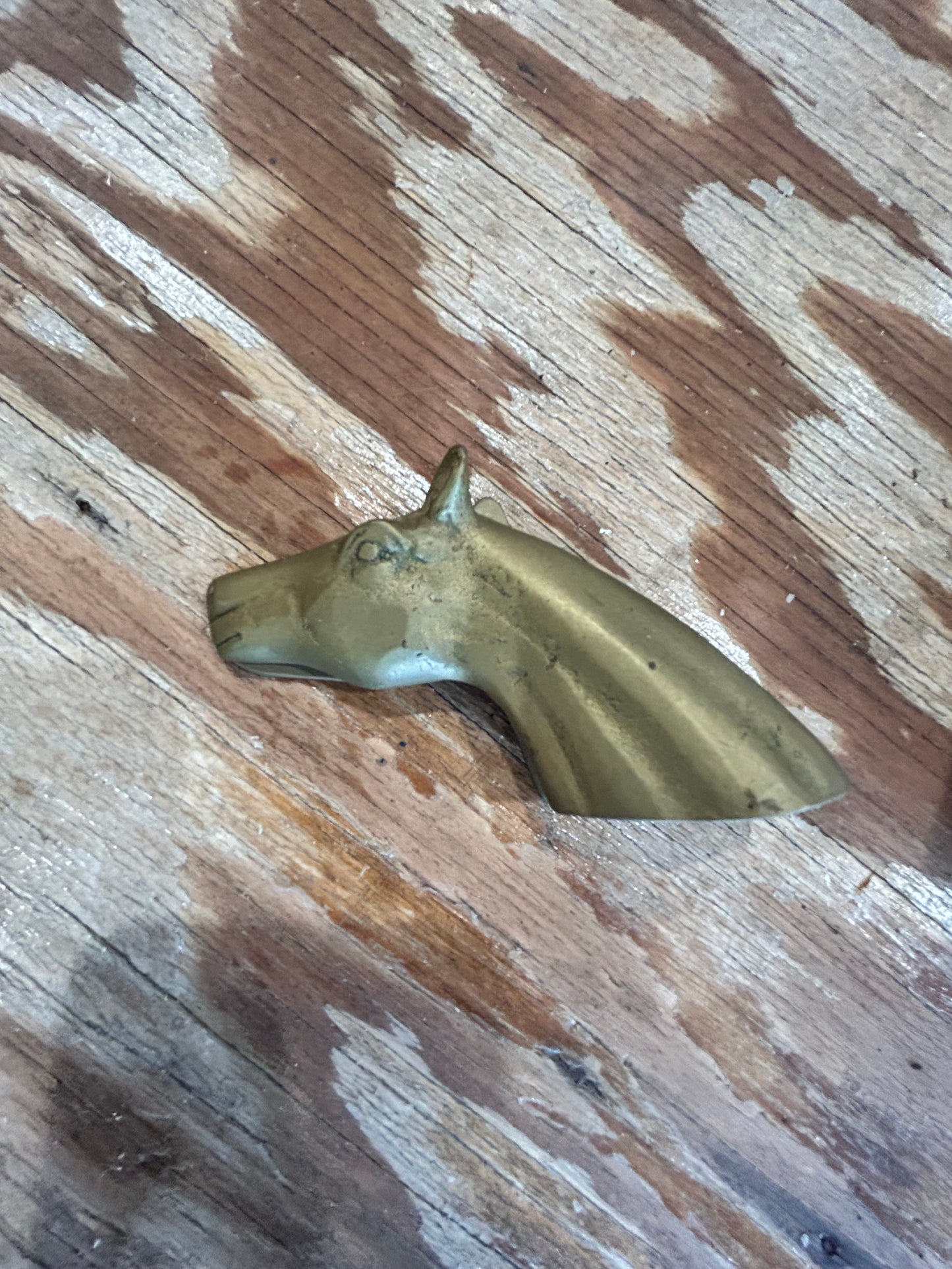 Virginia Metal Crafter Horse Head Holder Pony- Solid Brass Waynesboro Vintage