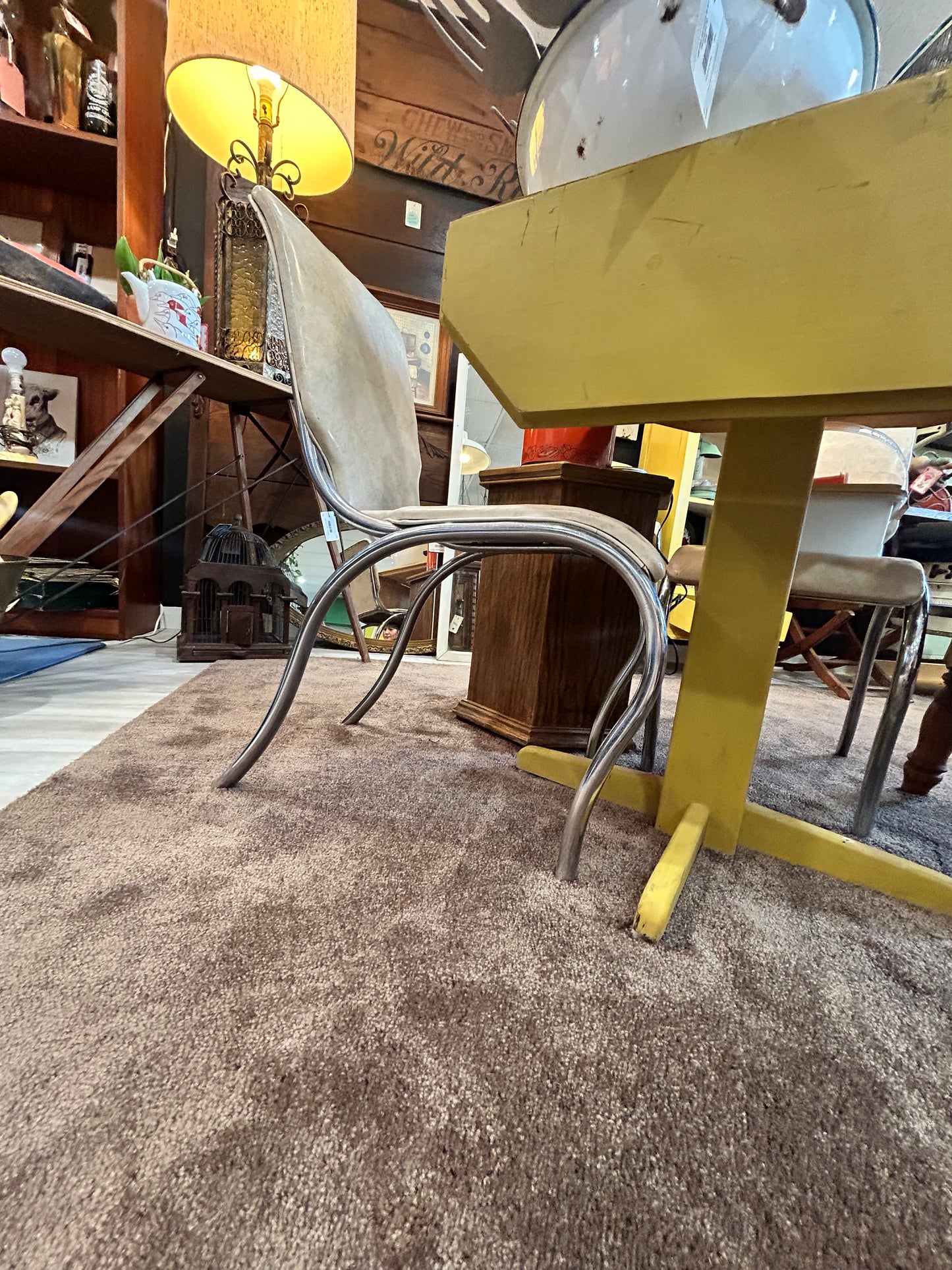 Vintage MCM Vinyl Curvy Chromes- 3 Total