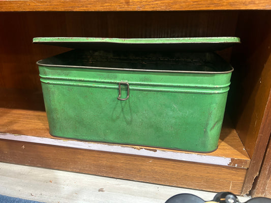 Green Metal Tool Bin