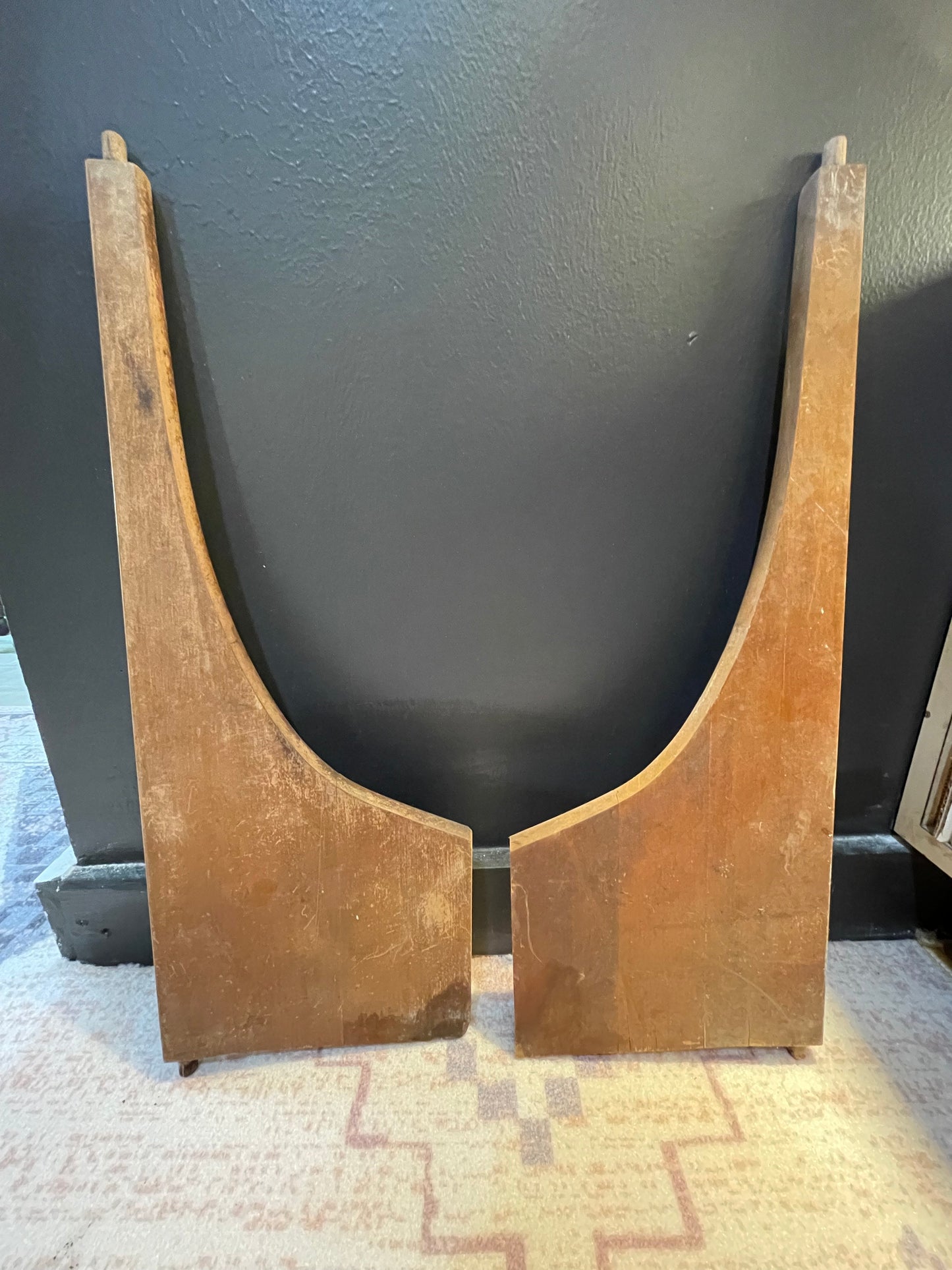 Project Pieces- MCM Wood Table Legs- Set of 2