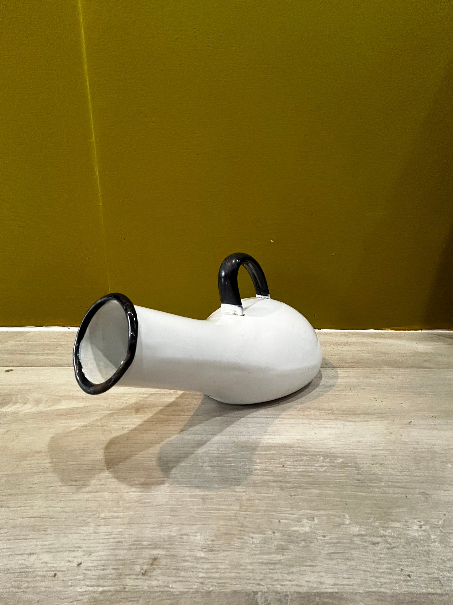 Vintage Enamelware Portable Male Urinal