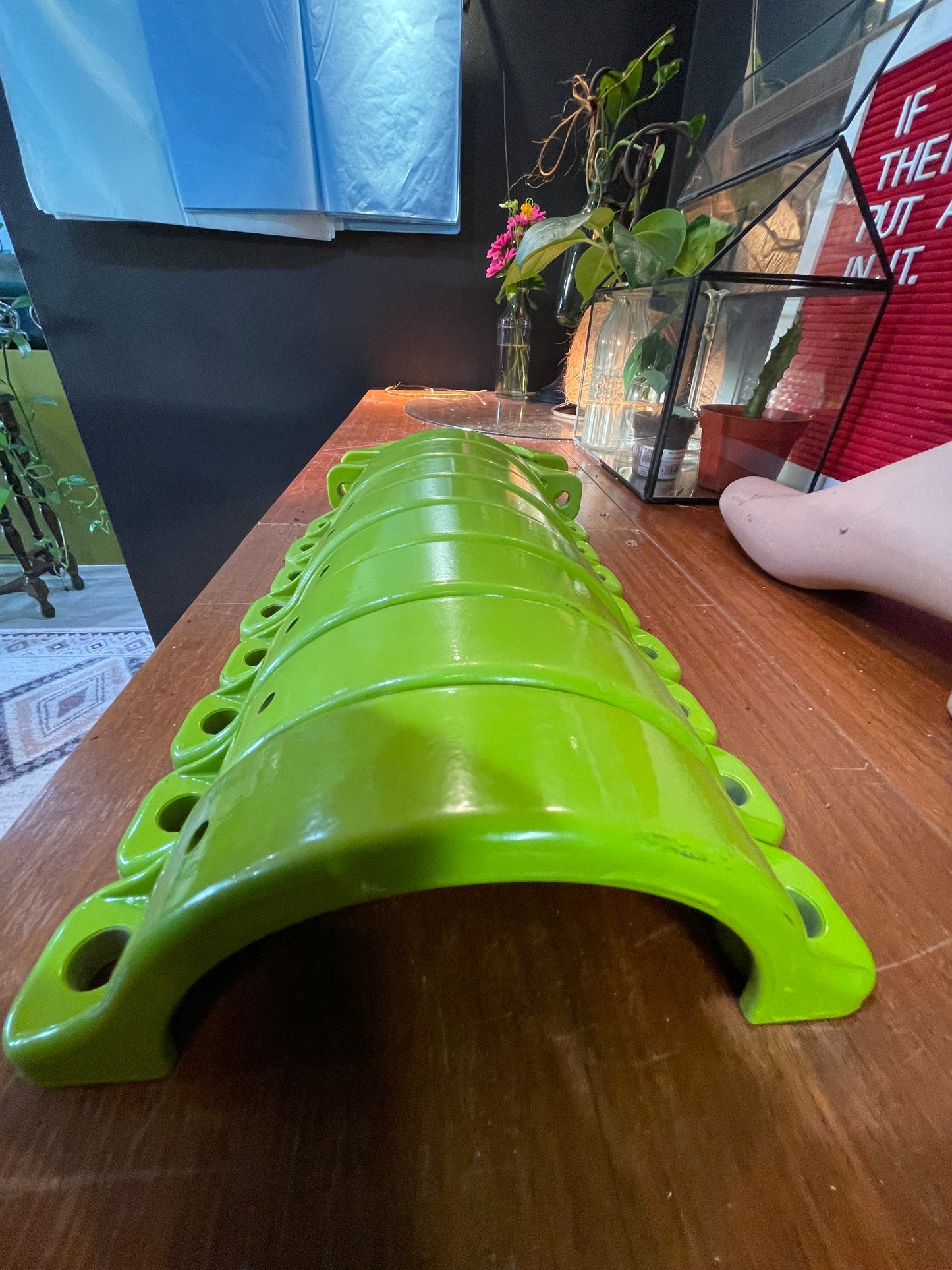 HUGE HANDLES- Lime Green