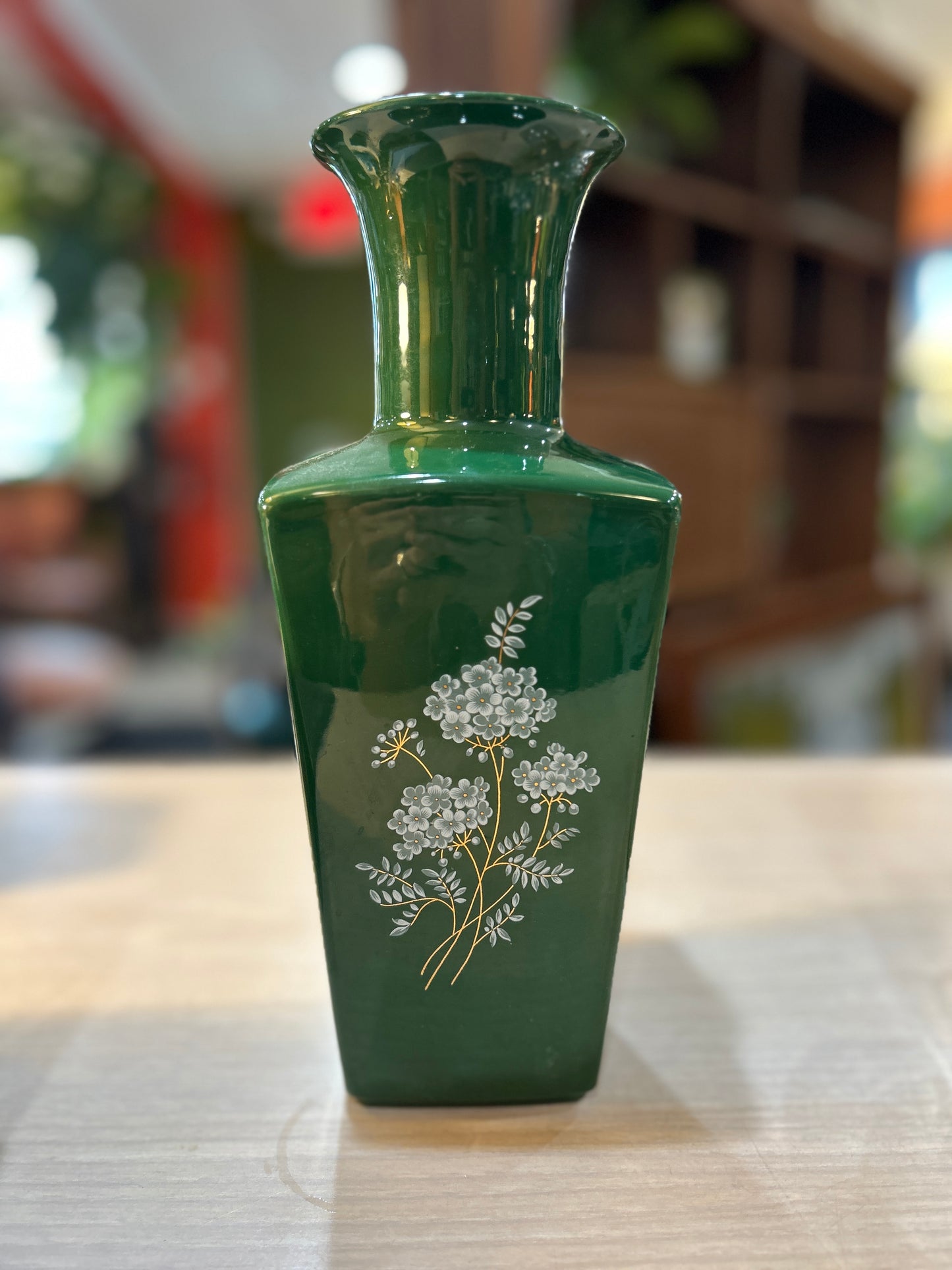 Vintage Green Vase
