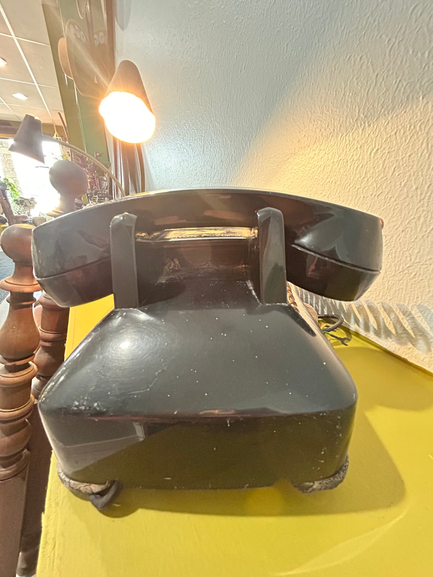 Vintage Rotary Dial Telephone- Black