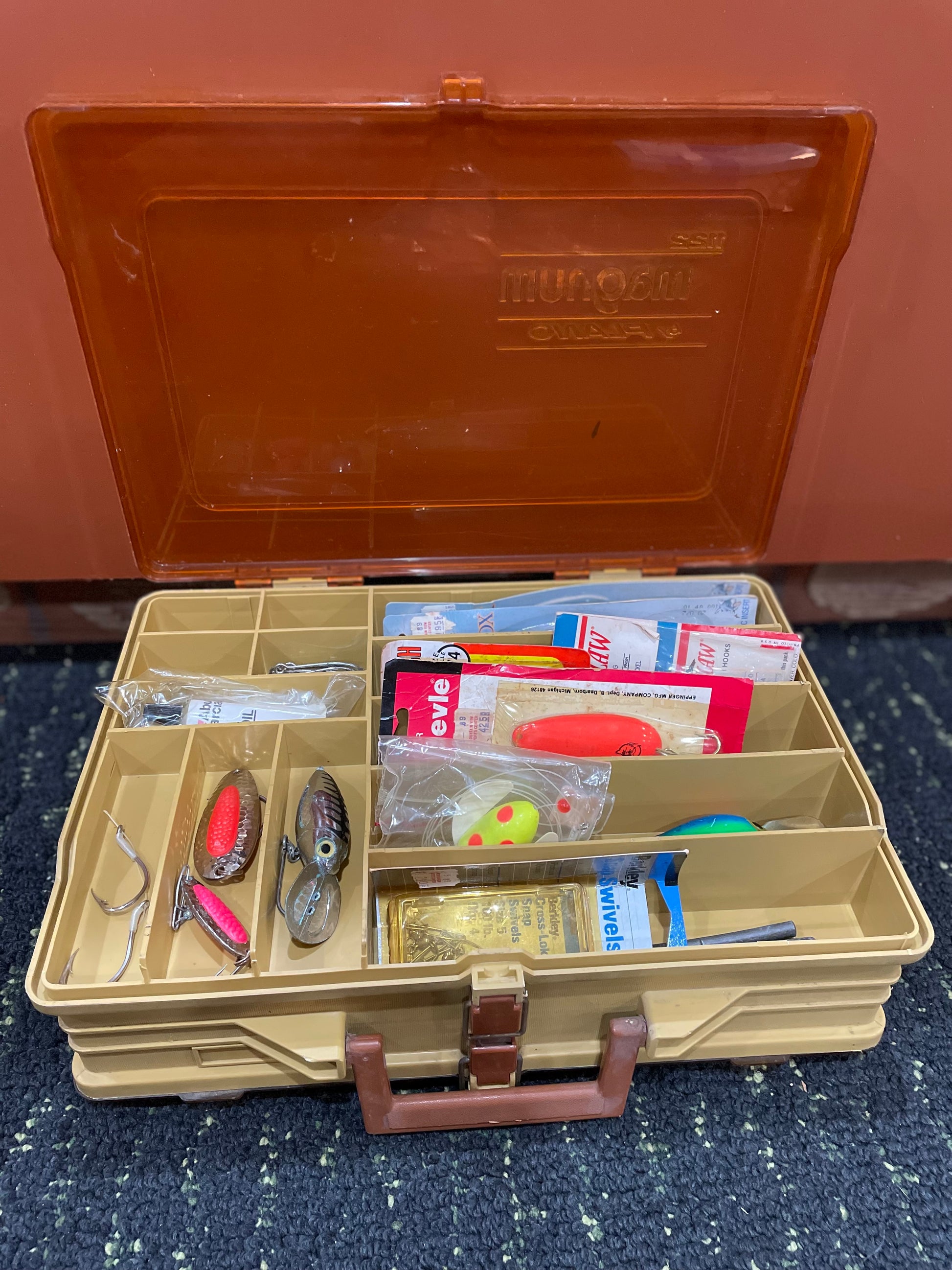 Vintage Double Sided Plano Magnum Portable Tackle Box Fishing Organize – Blue Goose Vintage Double Sided Plano Magnum Portable Tackle Box Fishing Organize – Blue Goose