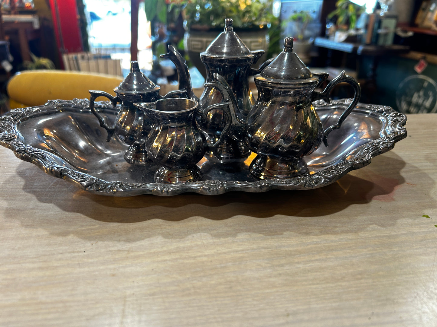 Miniature Silver Plate Tea Service