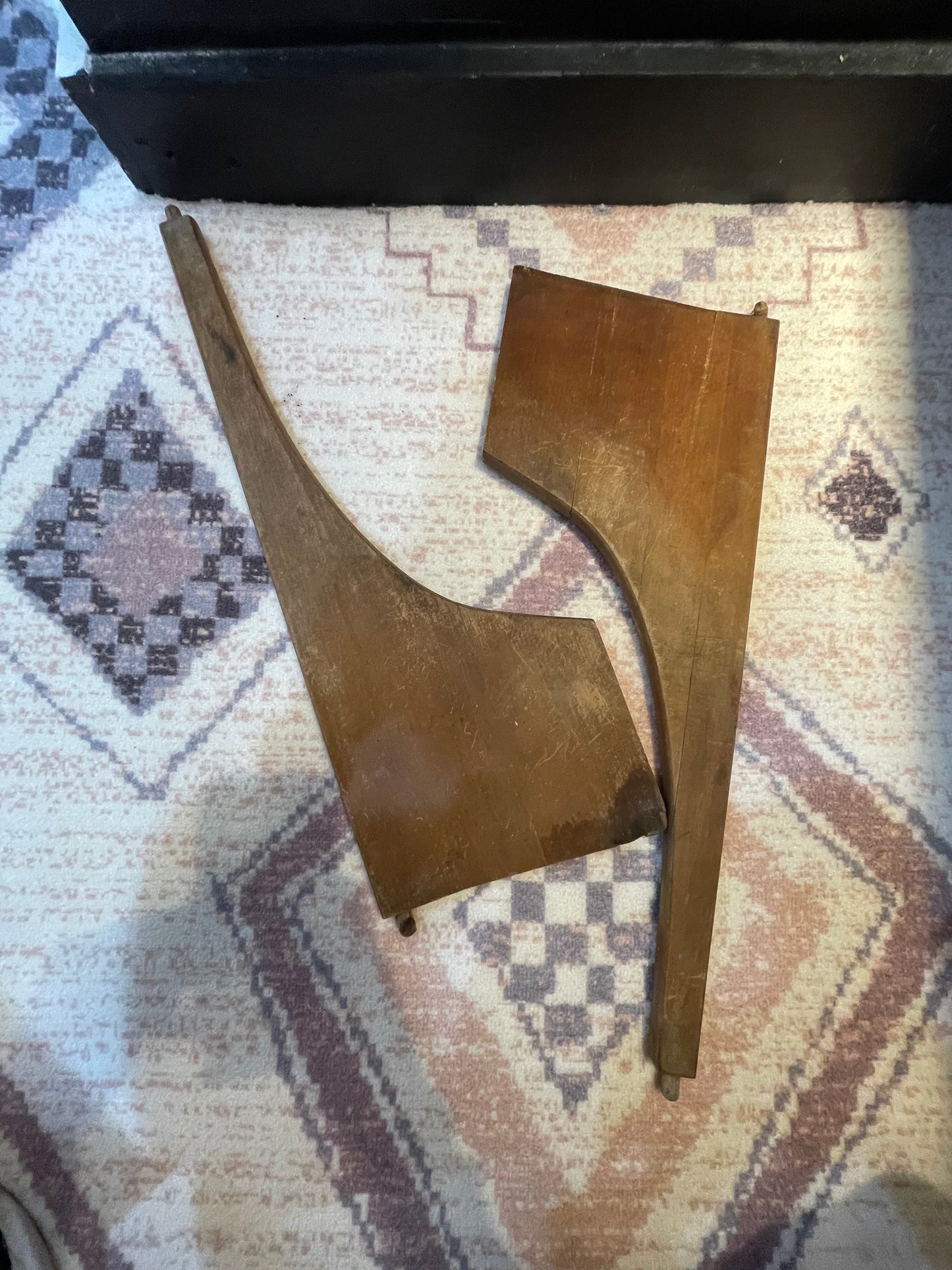 Project Pieces- MCM Wood Table Legs- Set of 2