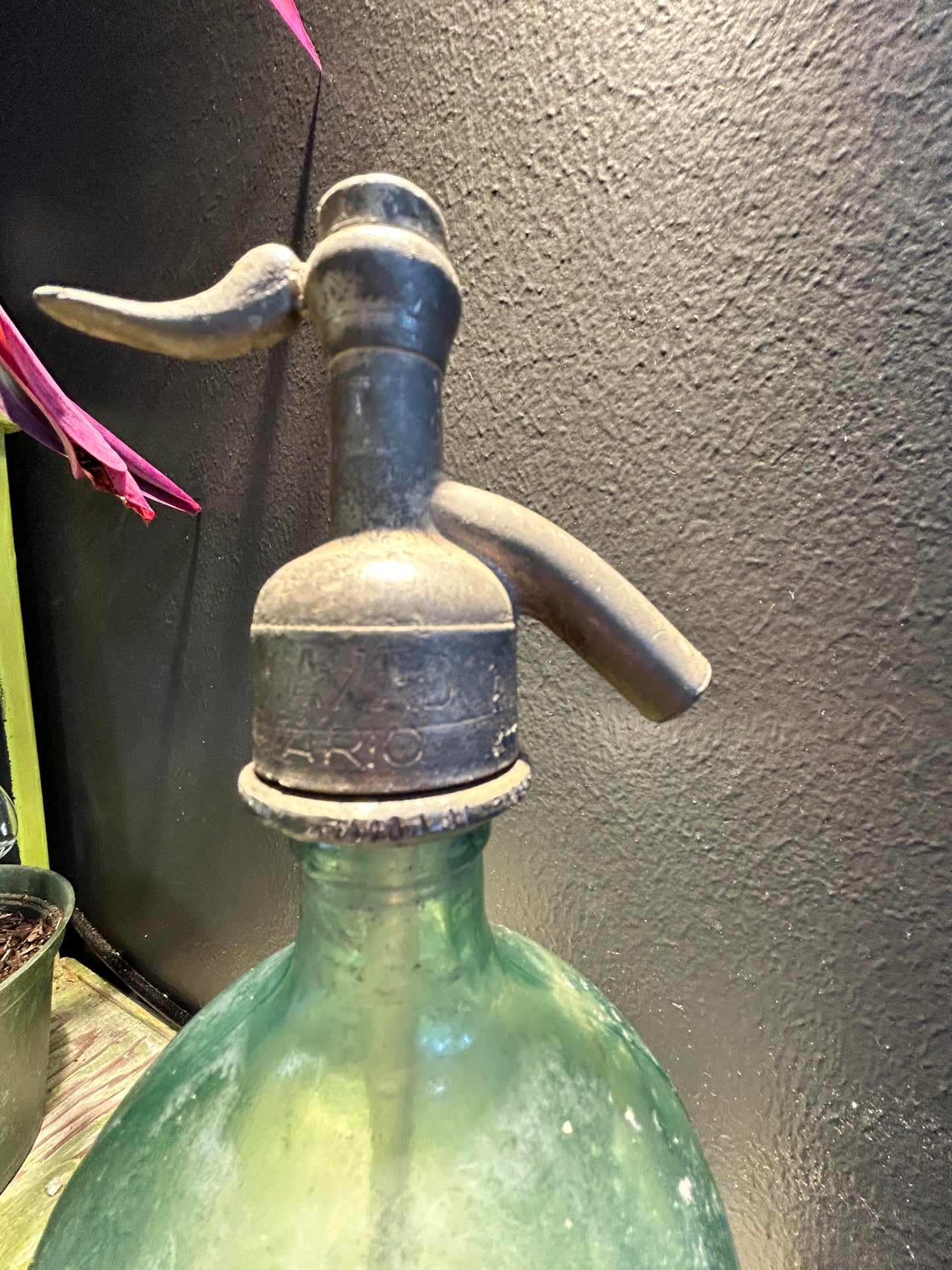 Vintage 1930’s Aqua Glass Seltzer Bottles