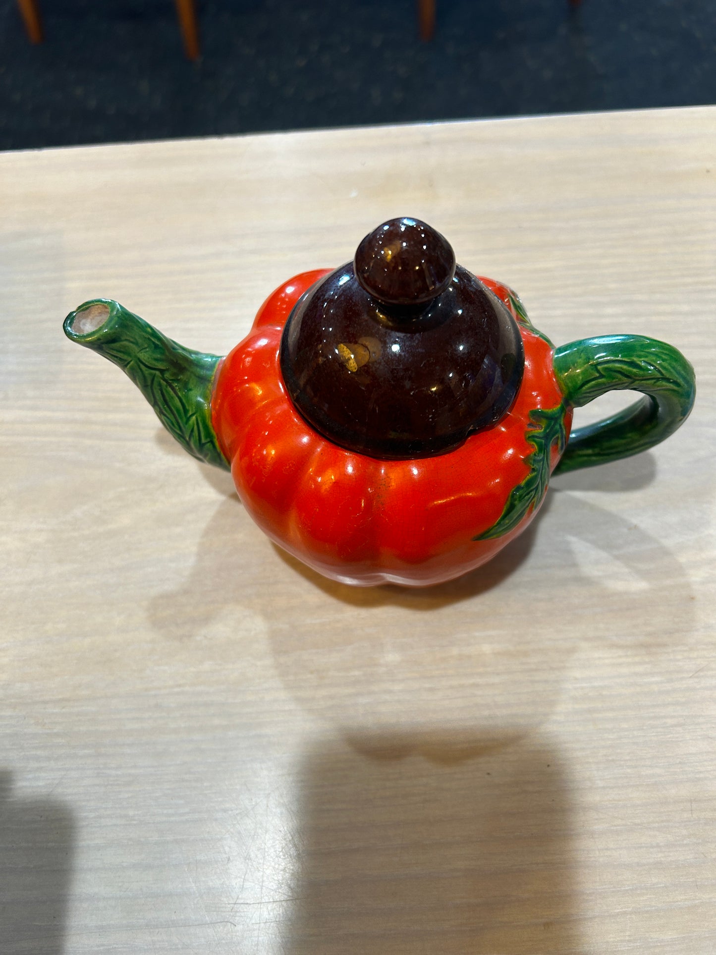 Vintage Maruhon Hand Painted Tomato Teapot
