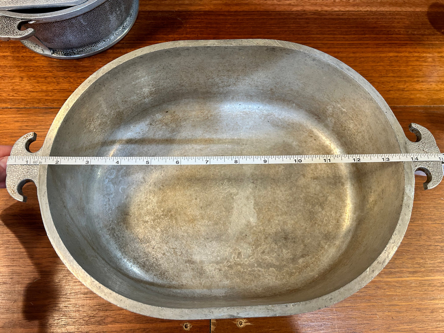 Guardian Service Vintage Aluminum Roaster with Glass Lid and Tray