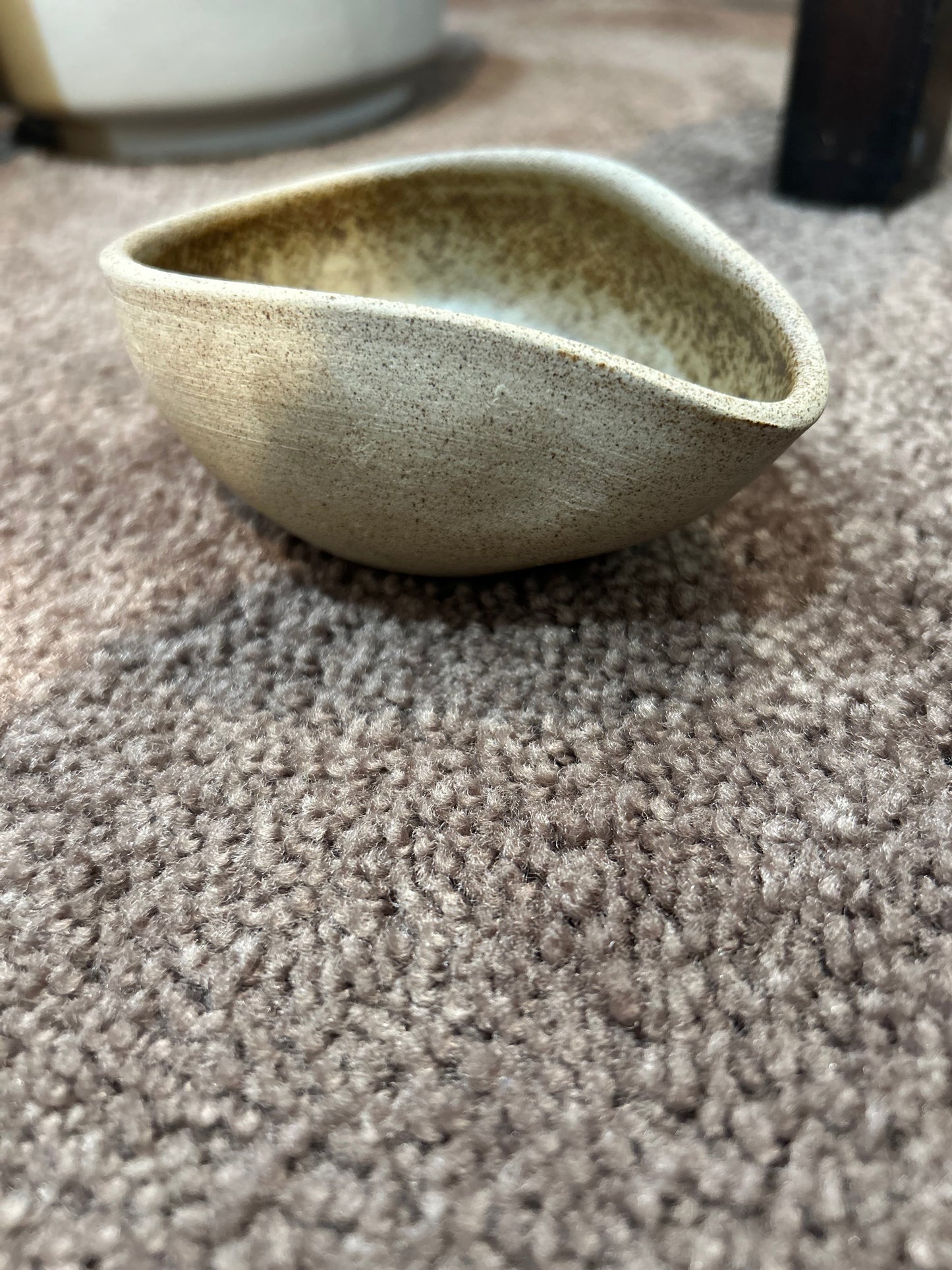Handmade Soup Fetching Bowl- Potter’s Mark “M”- Tortoise Shell
