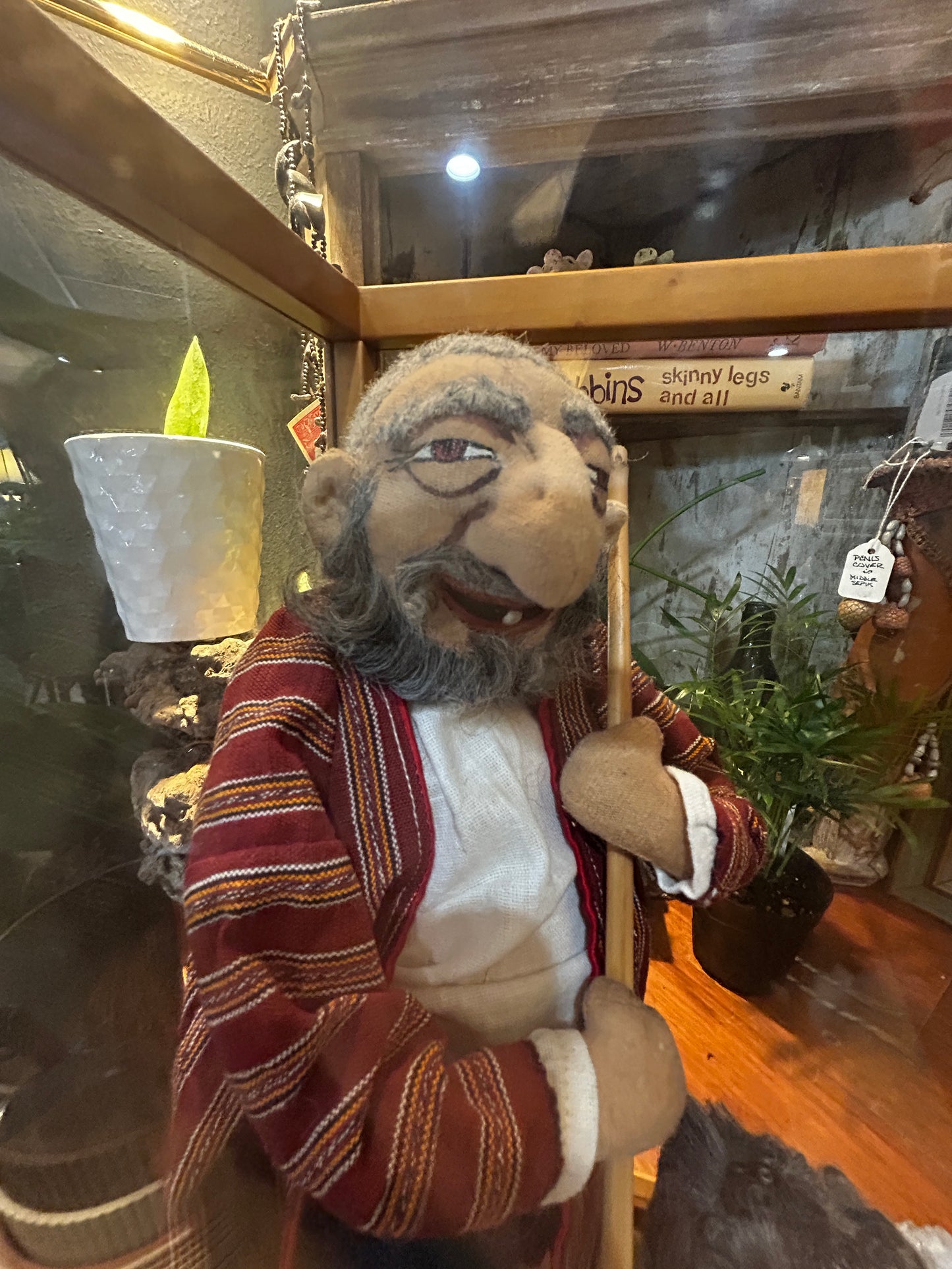 Handmade Literal Wandering Jewish Shepherd and Sheep