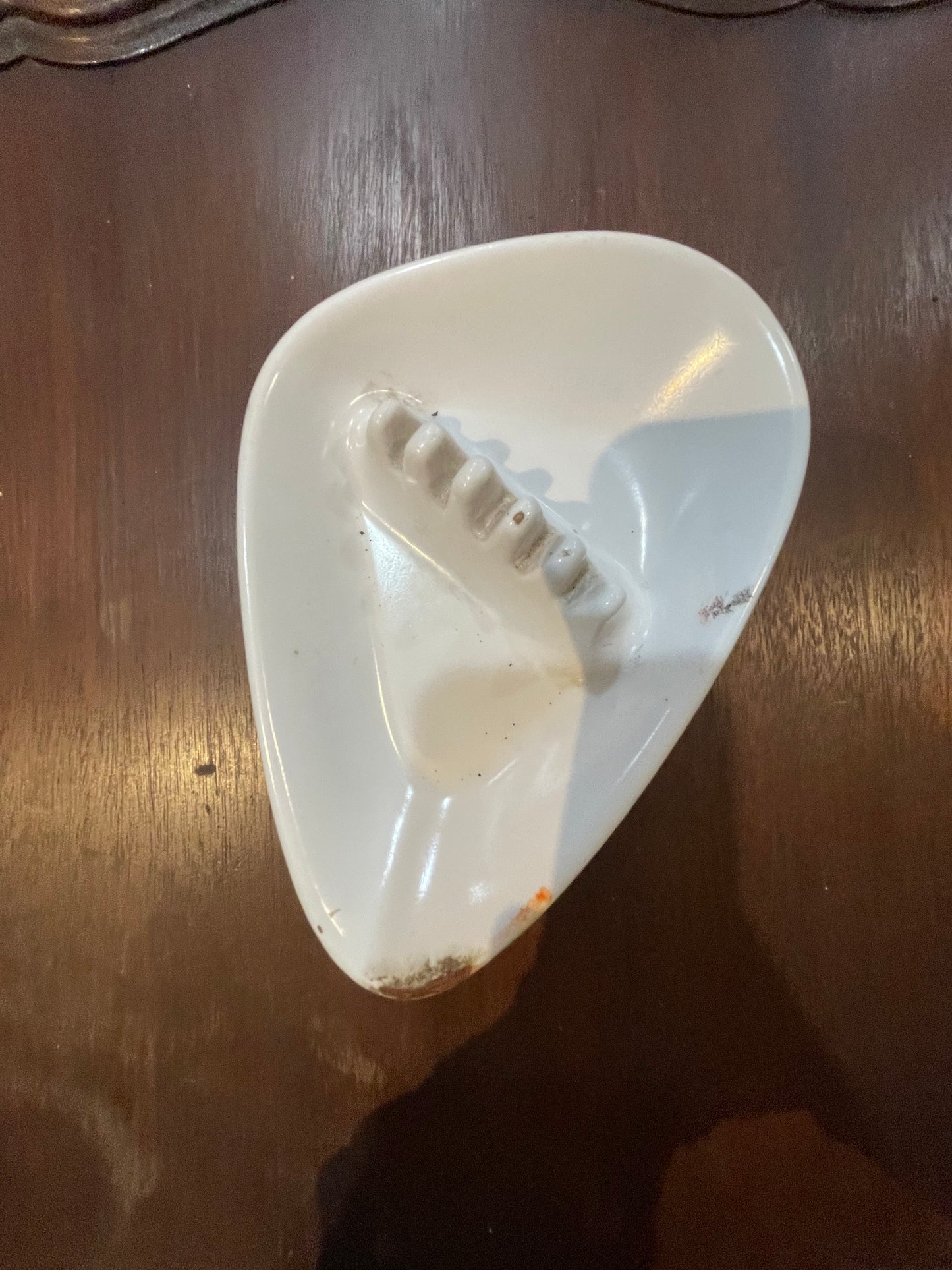 Vintage Melamine Anholt Ashtray - Light Grey Offset