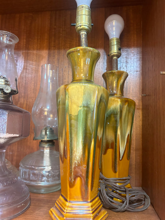 MCM Drip Glaze Lamps