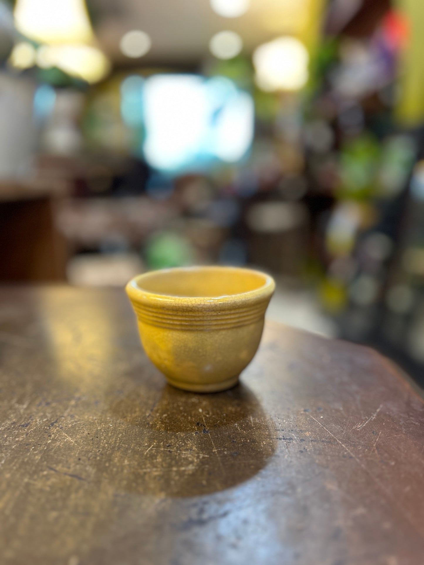 Small Butter Yellow Crock Bowl