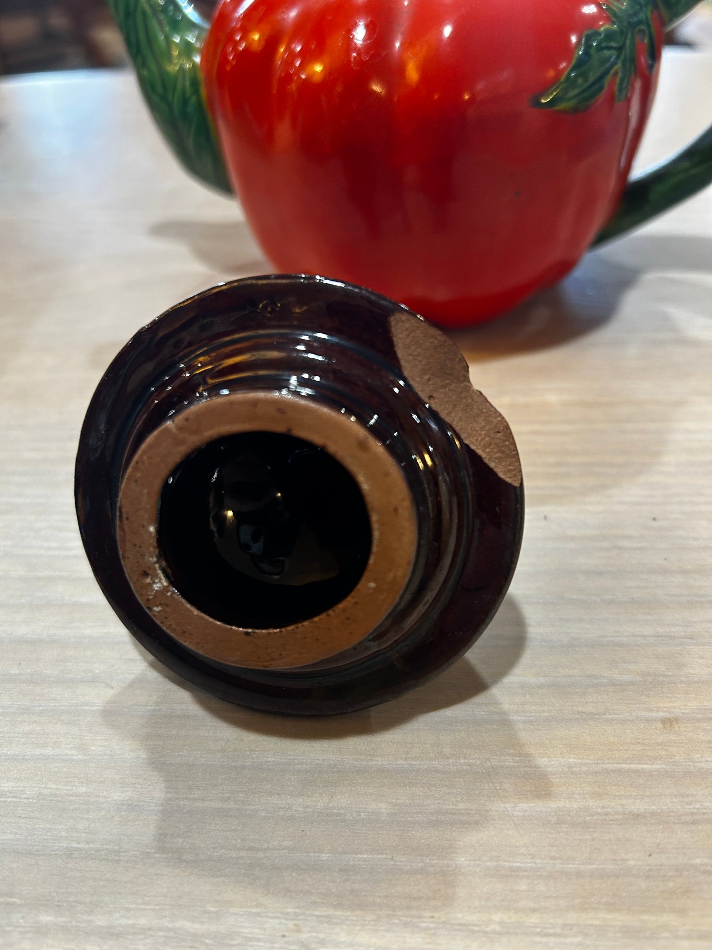 Vintage Maruhon Hand Painted Tomato Teapot