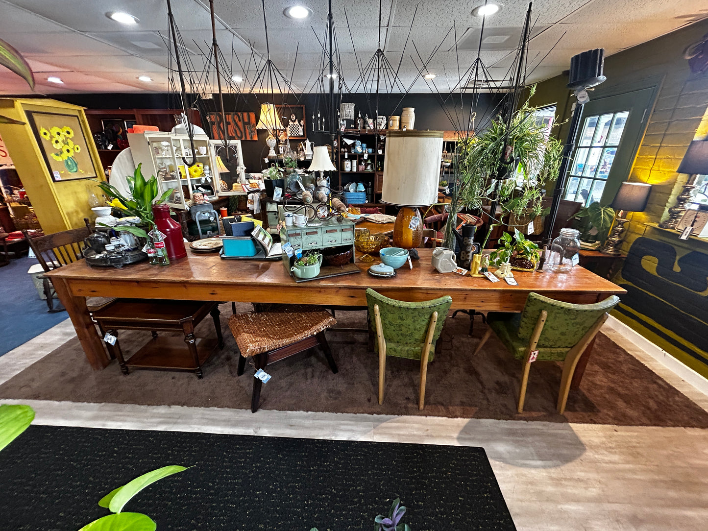 Antique 12FT Workbench/Table-Solid Wood